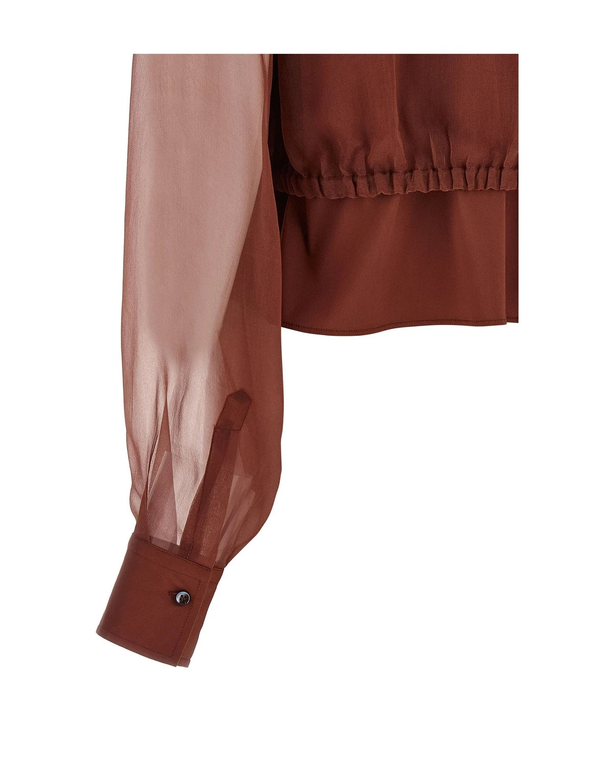 Brunello Cucinelli Blouse in brown, Cotton — view 4