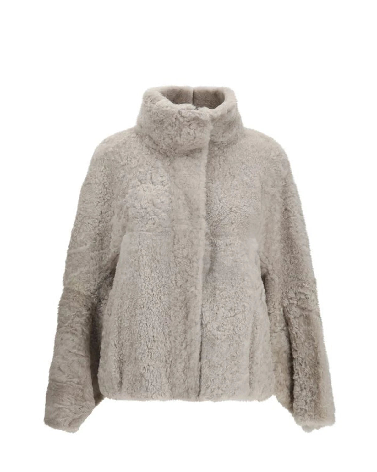 Brunello Cucinelli Bomber Jacket in gray, Faux Fur