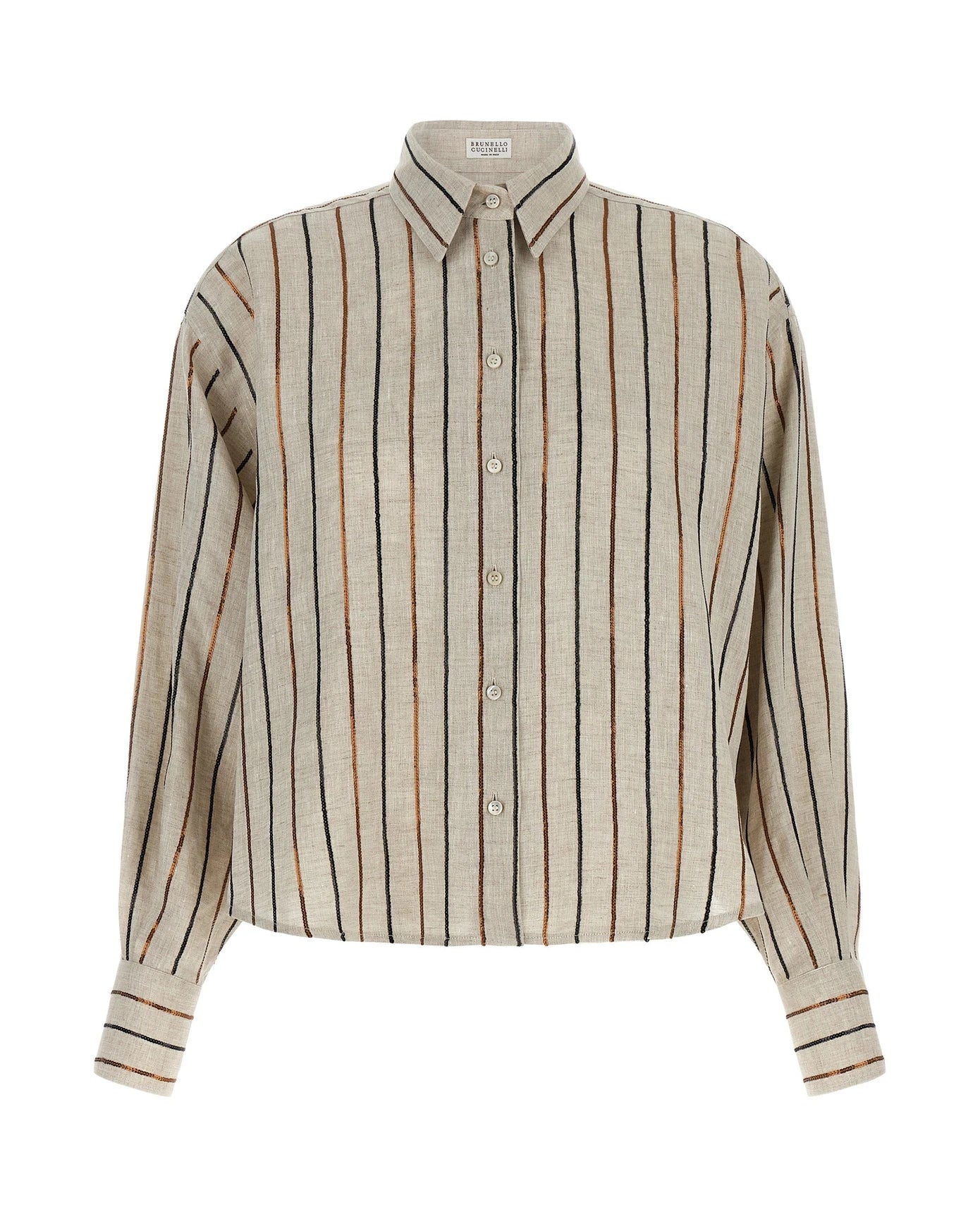 brunello cucinelli dress shirt Brunello Cucinelli Dress Shirt in Beige