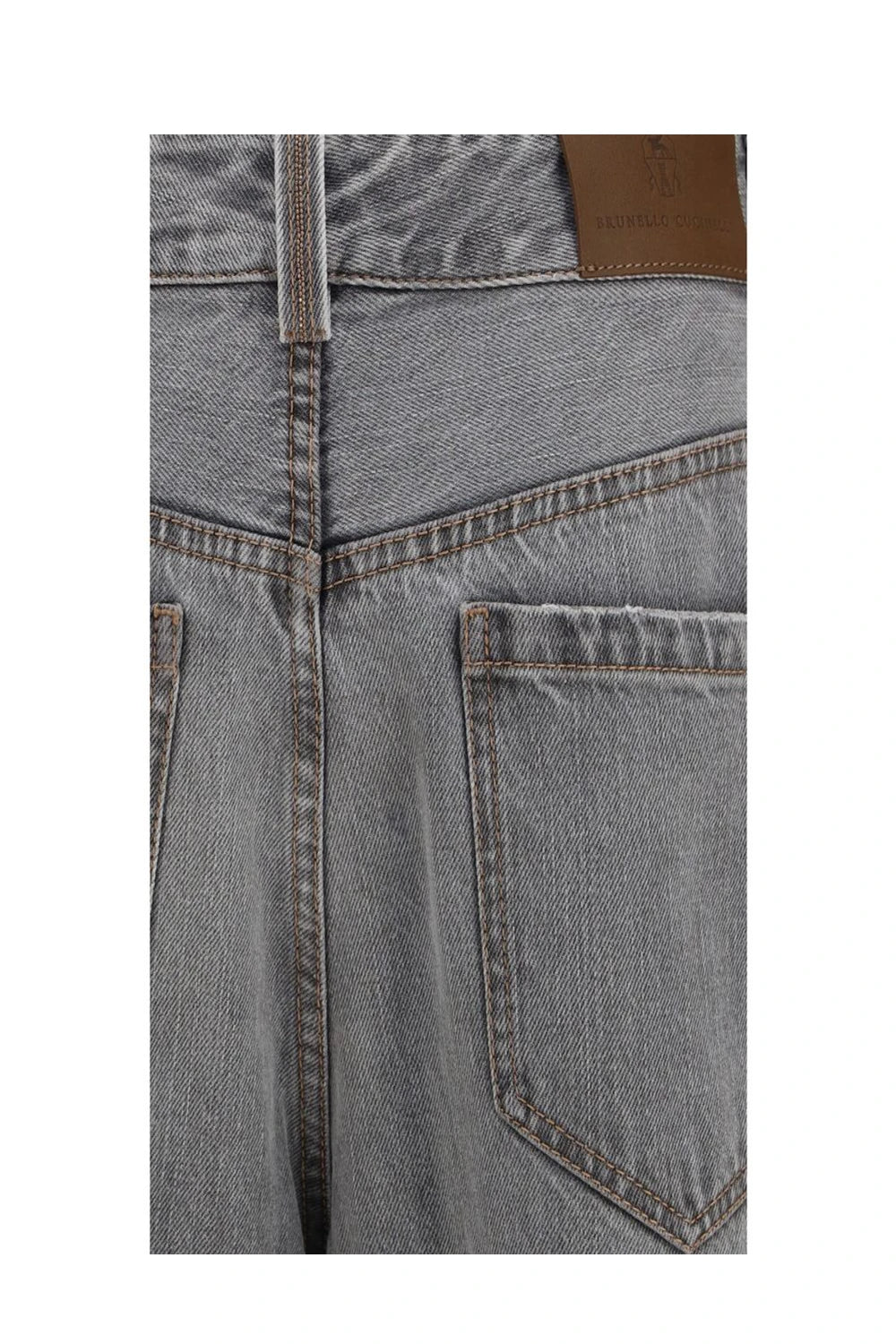 Brunello Cucinelli Jean in gray, Cotton — view 3