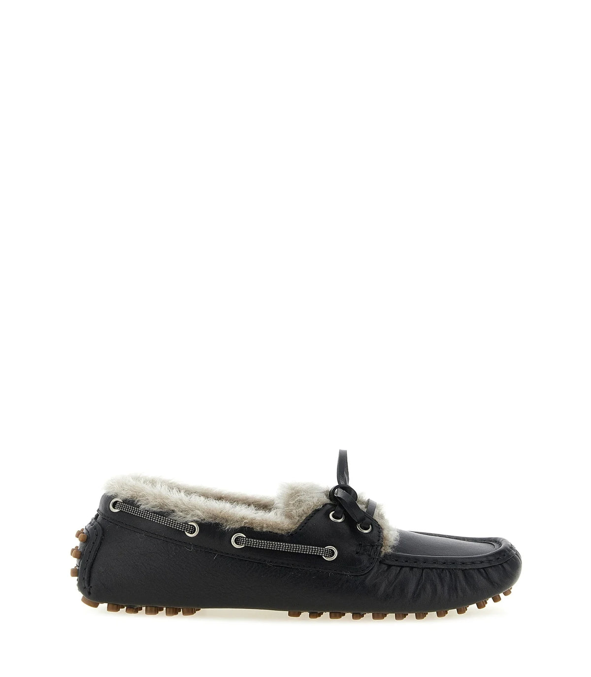 Brunello Cucinelli Loafers in black, Calfskin Leather