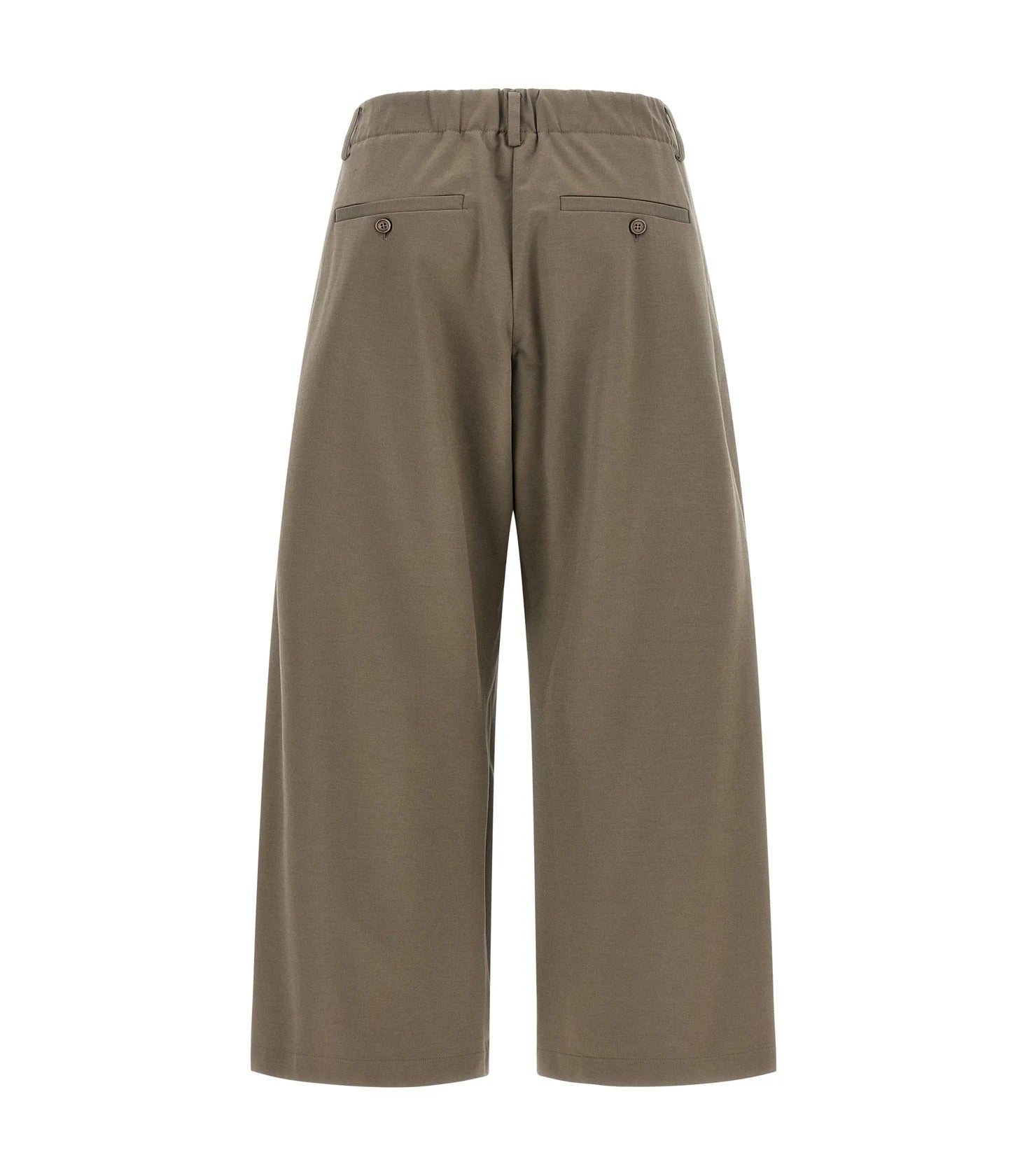 Brunello Cucinelli Palazzo Pant in gray, Cotton — view 2
