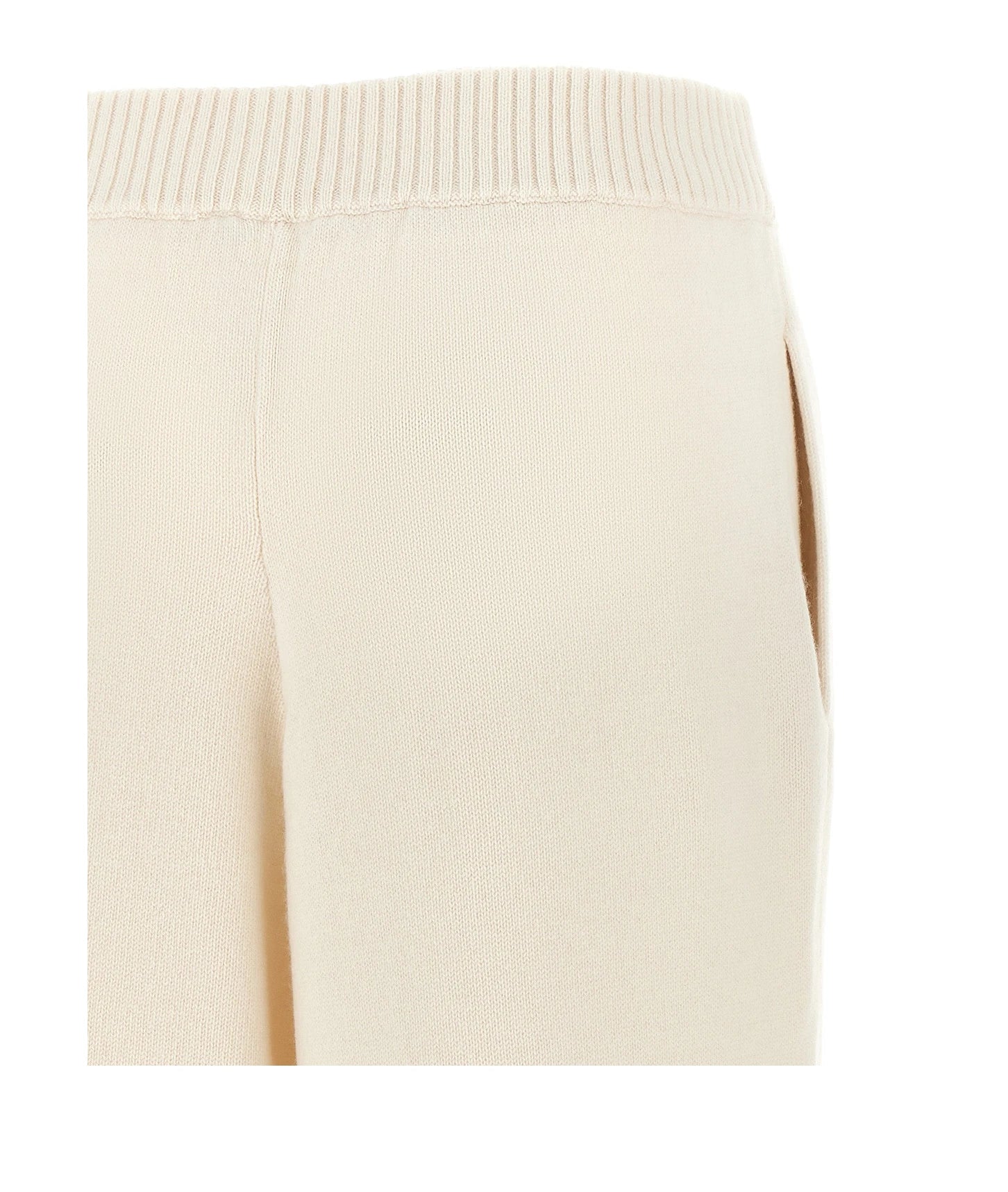 Brunello Cucinelli Palazzo Pant in white, Cashmere — view 4