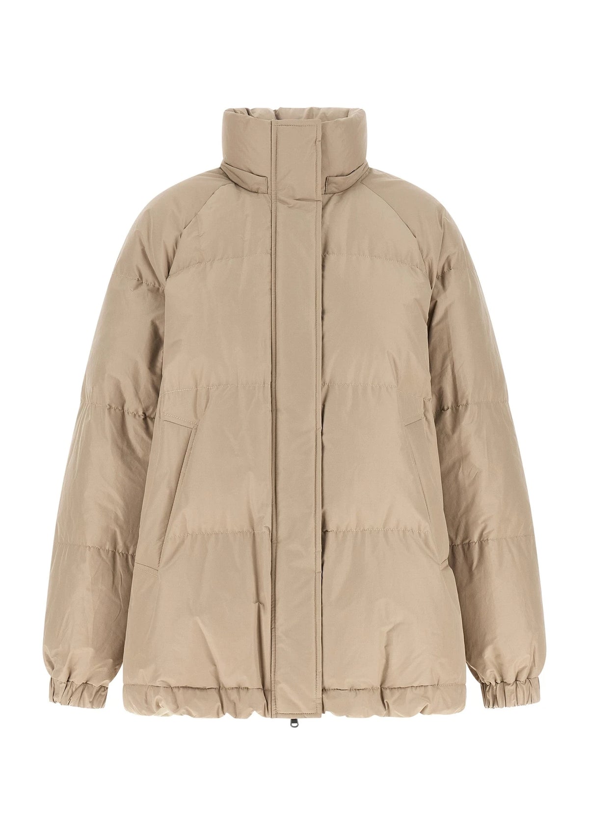 Brunello Cucinelli Puffer Jacket in beige, Cotton — view 2