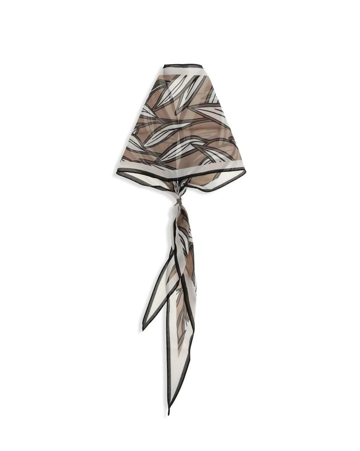 Brunello Cucinelli Scarves & Shawl in beige, Silk — view 2