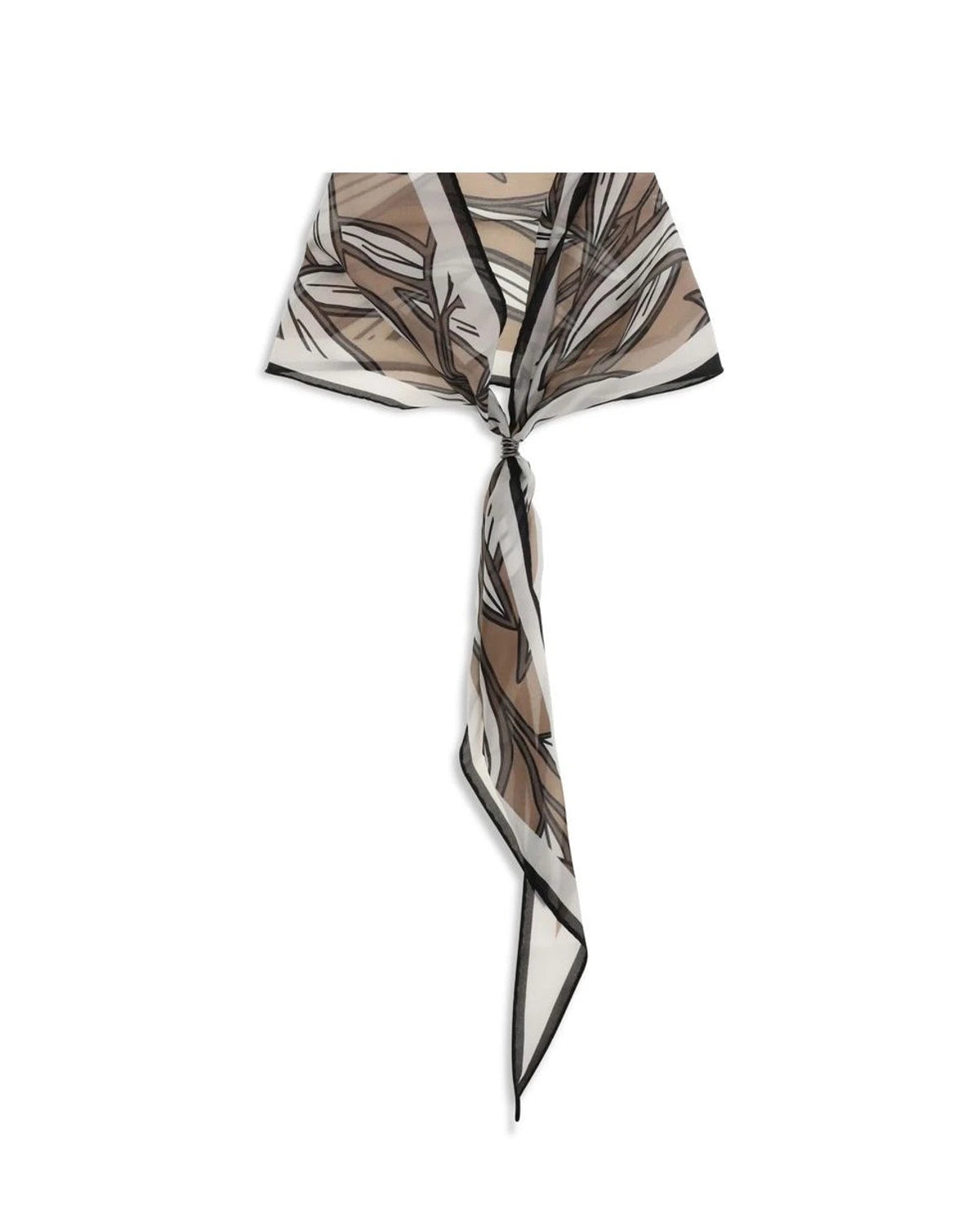 Brunello Cucinelli Scarves & Shawl in beige, Silk — view 3