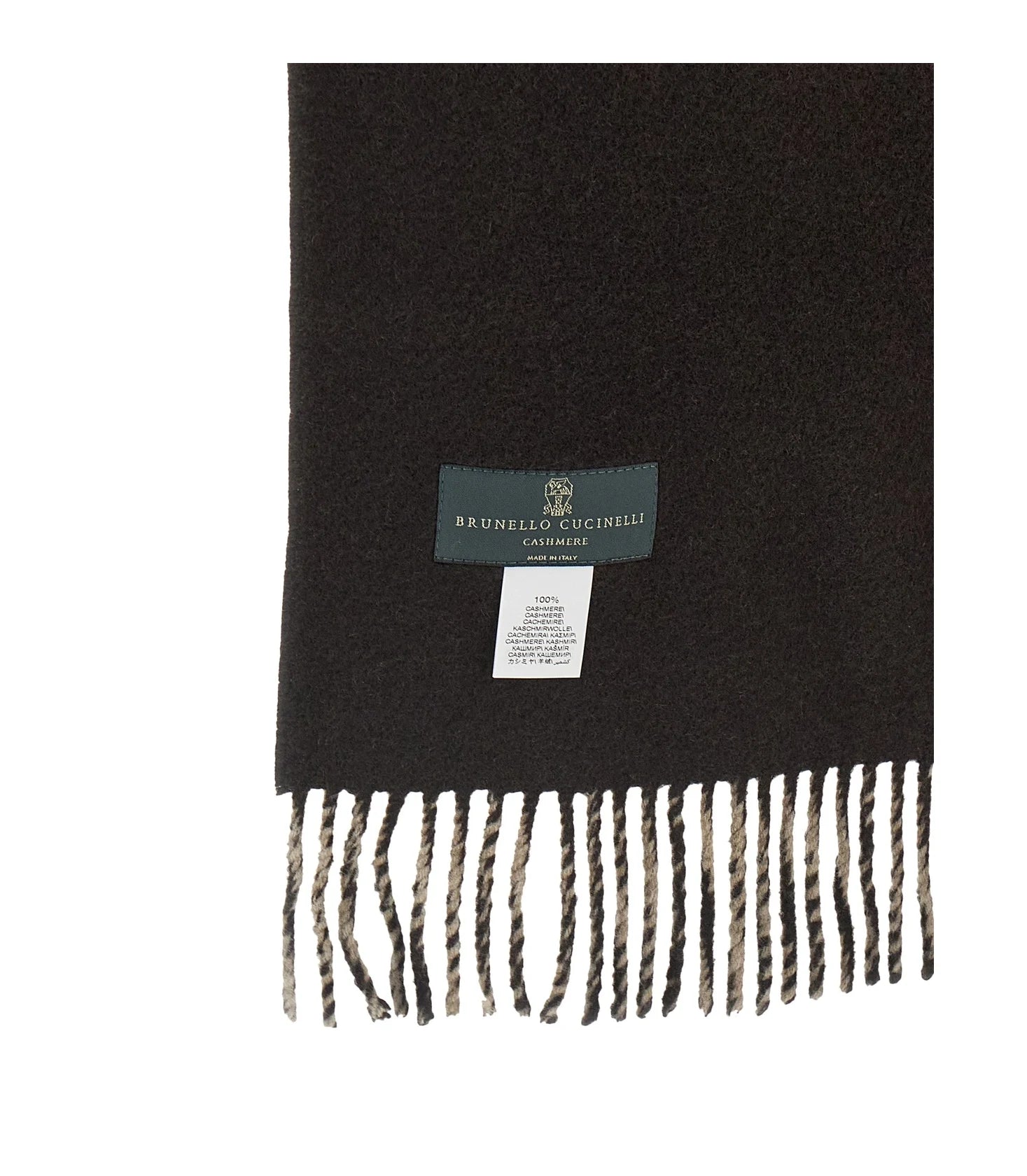 Brunello Cucinelli Scarves & Shawl in brown, Cashmere — view 5