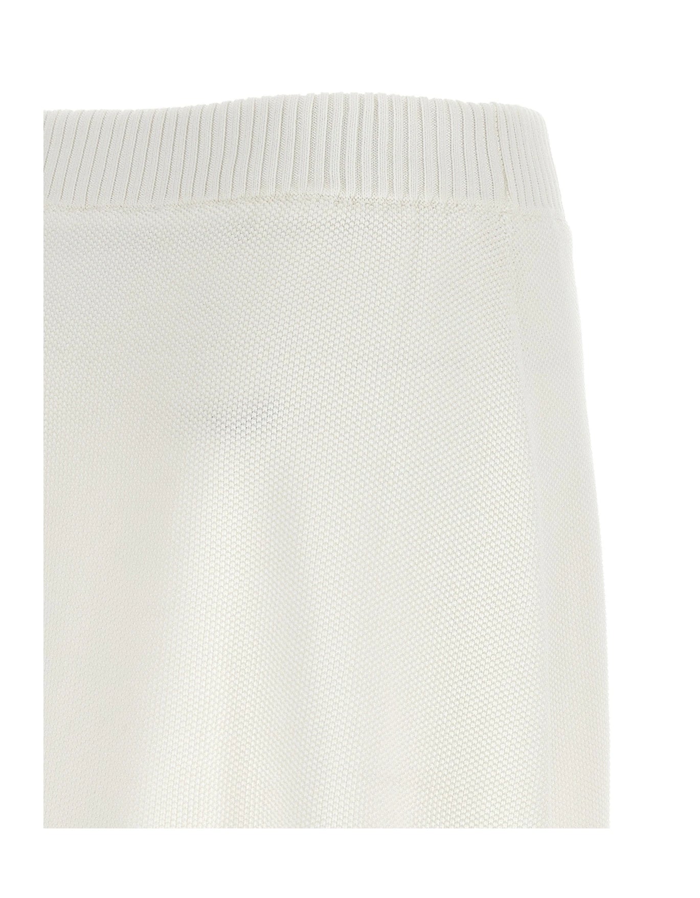 Brunello Cucinelli Skirt in white, Cotton — view 4