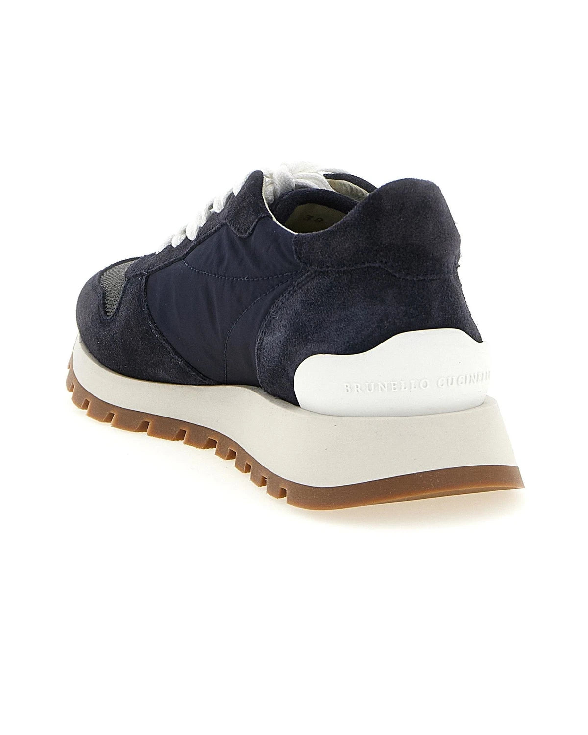 Brunello Cucinelli Sneakers in blue, Polyester — view 3