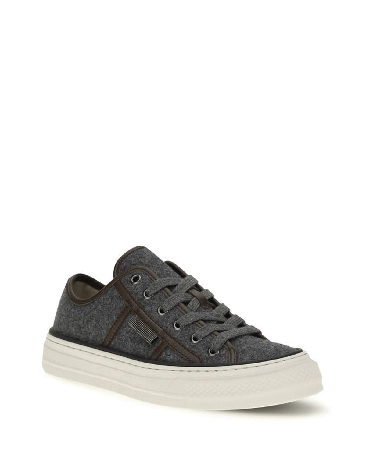 Brunello Cucinelli Sneakers in gray, Suede — view 2