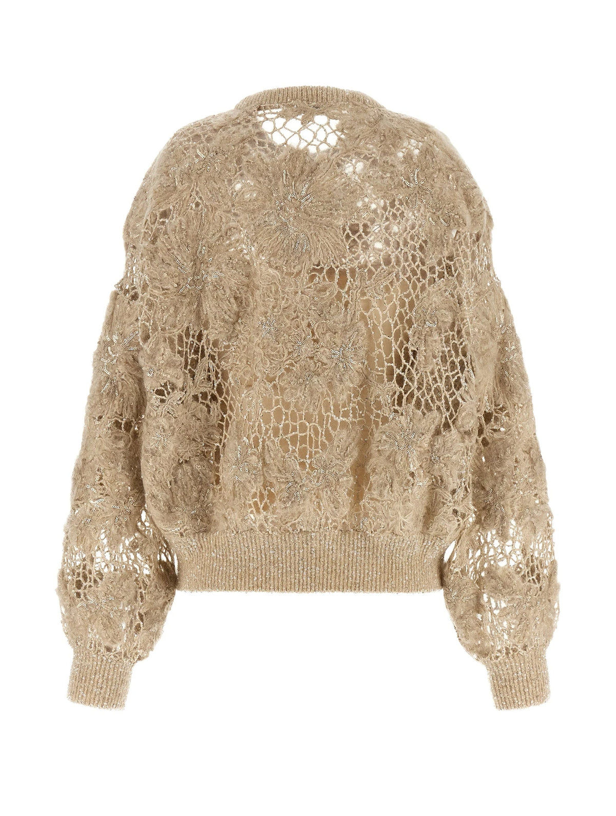 Brunello Cucinelli Sweater in beige, Mohair Wool — view 2
