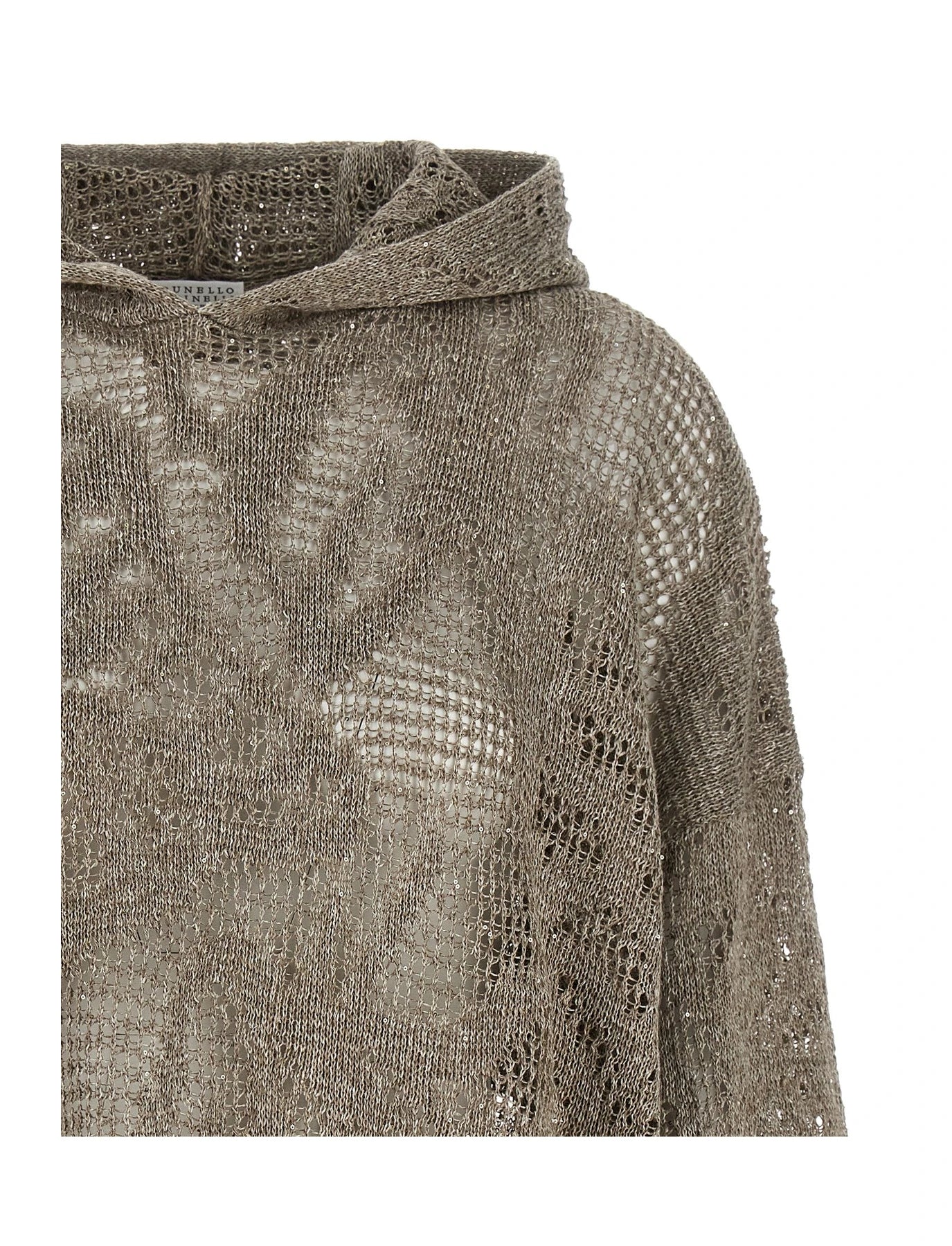 Brunello Cucinelli Sweater in brown, Linen — view 3