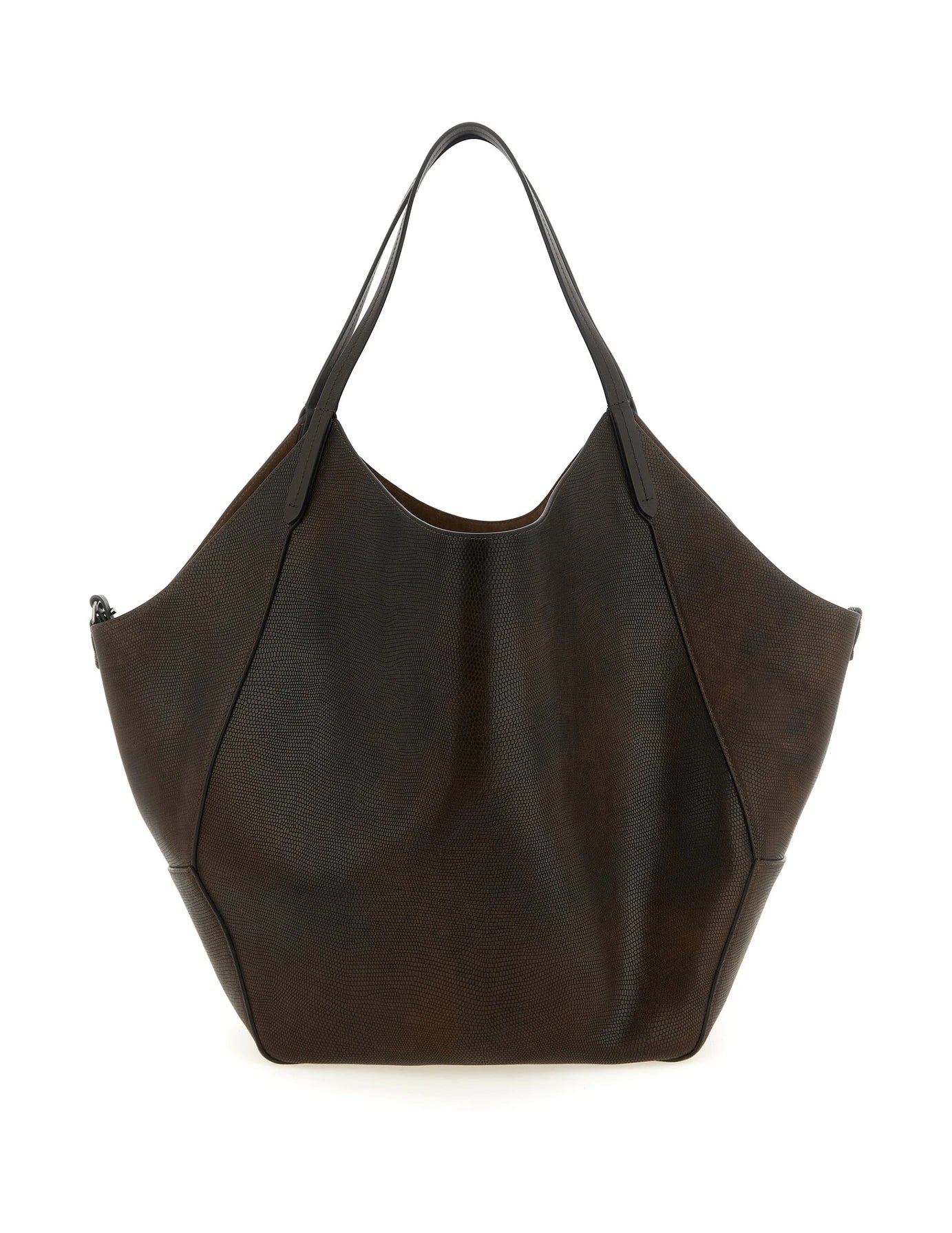 Brunello Cucinelli Tote Bag in brown, Calfskin Leather