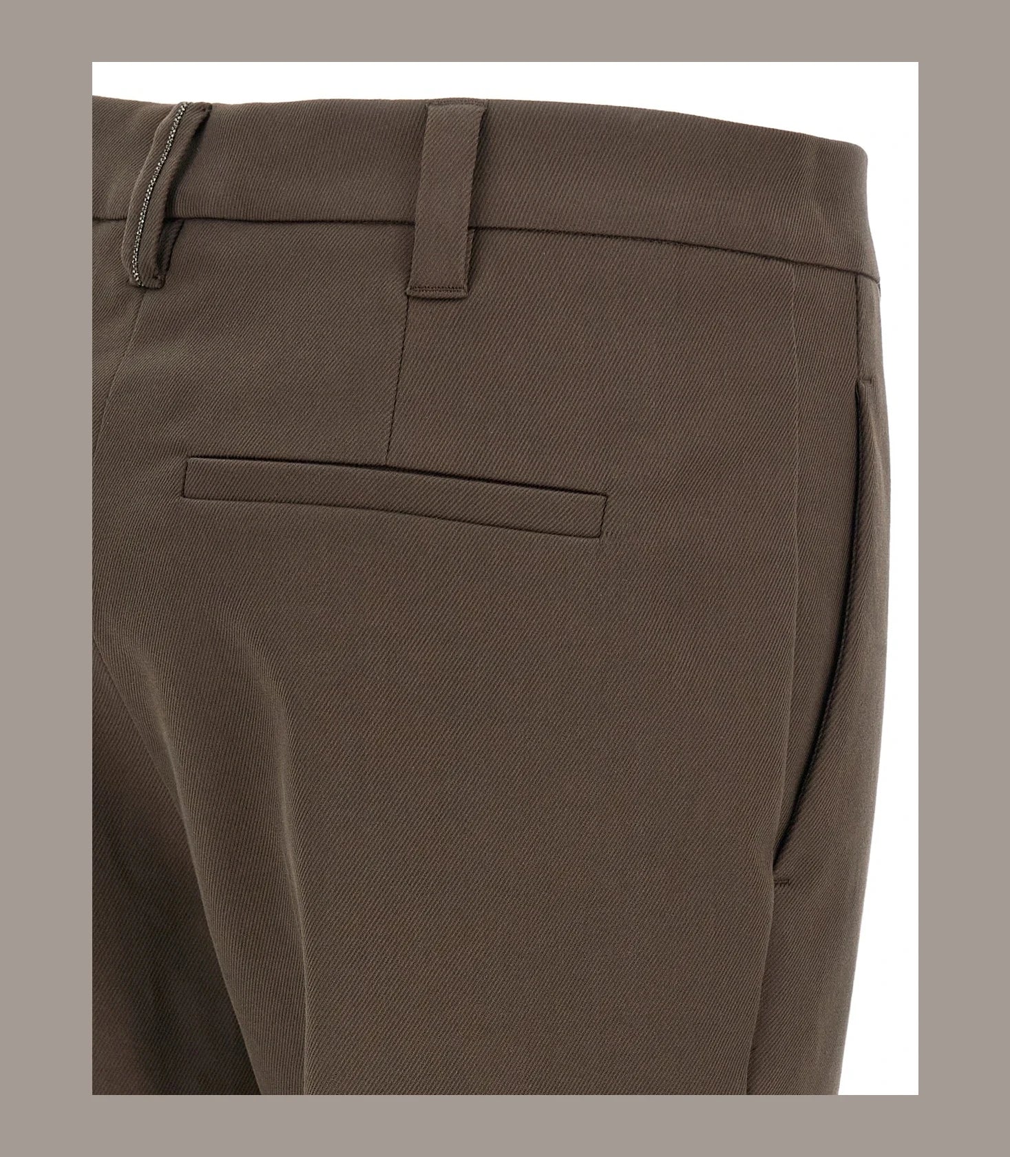 Brunello Cucinelli Trouser in brown, Cotton — view 4