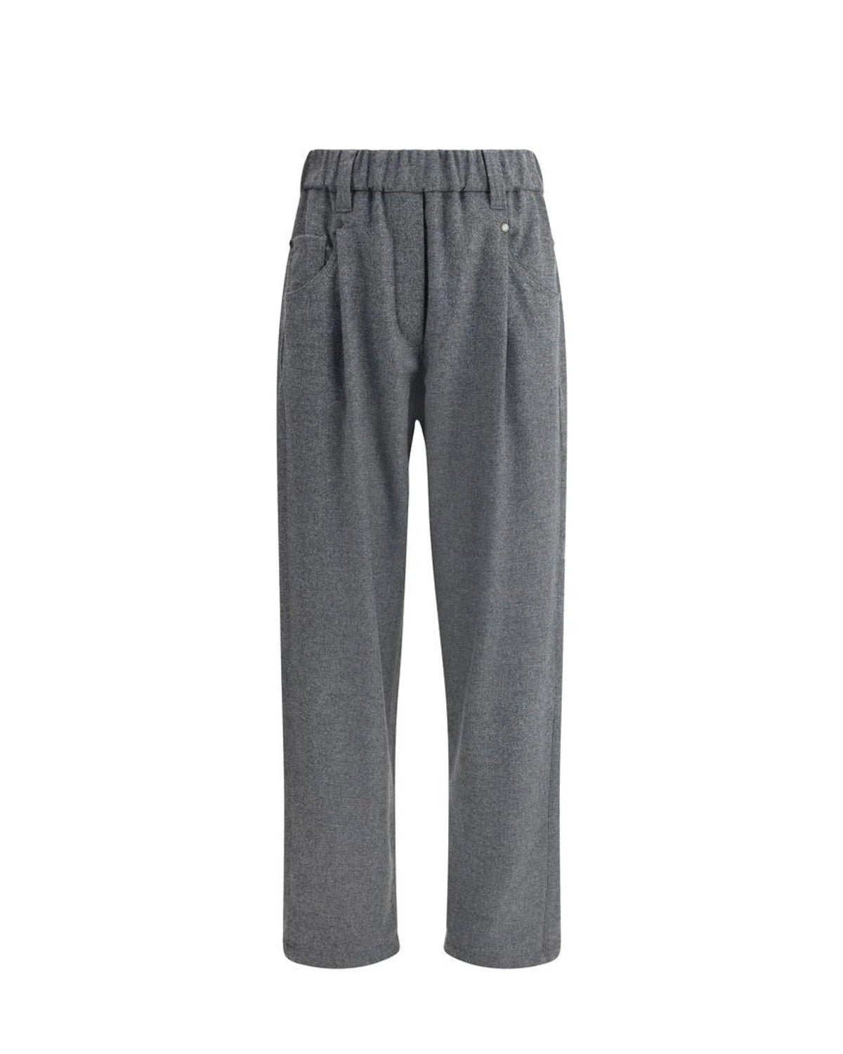 Brunello Cucinelli Trouser in gray, Fleece Wool