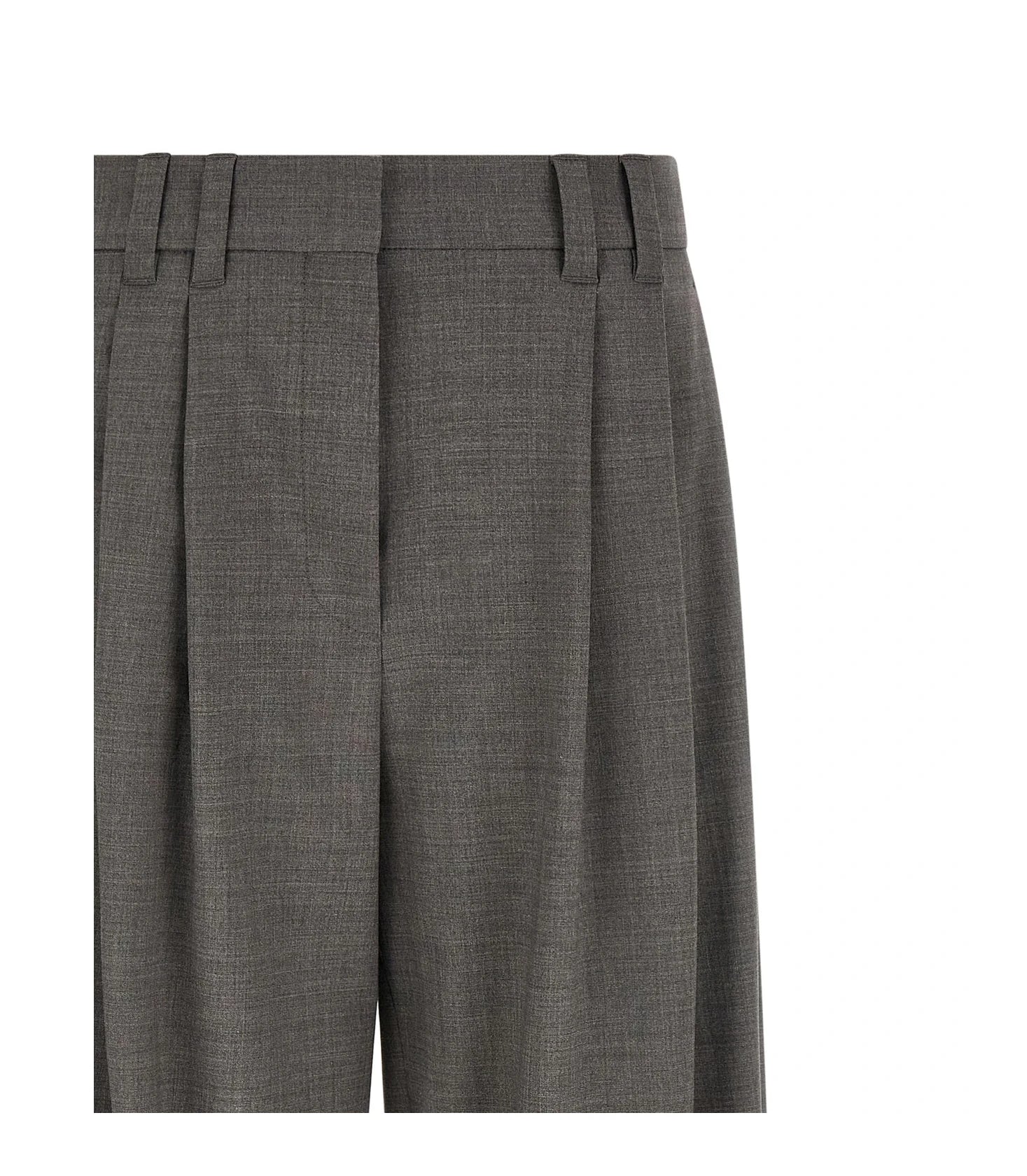 Brunello Cucinelli Trouser in gray, Virgin Wool — view 3