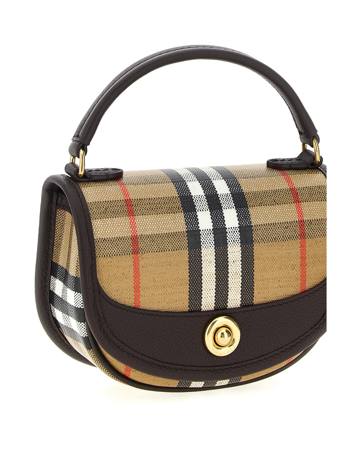 Burberry Baguette Handbag in multicolor, Cotton — view 3