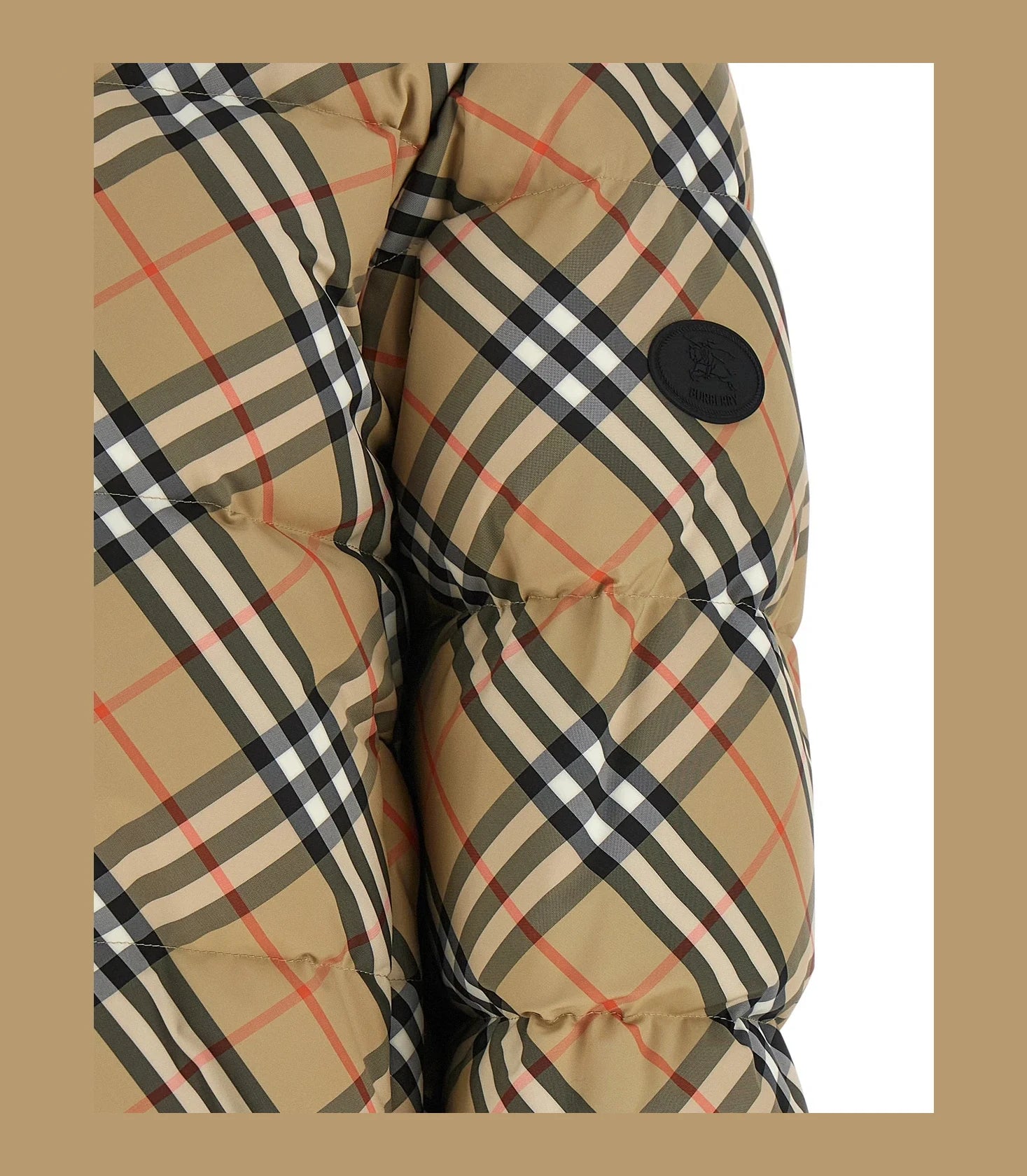 Burberry Puffer Jacket in beige, Polyester — view 4