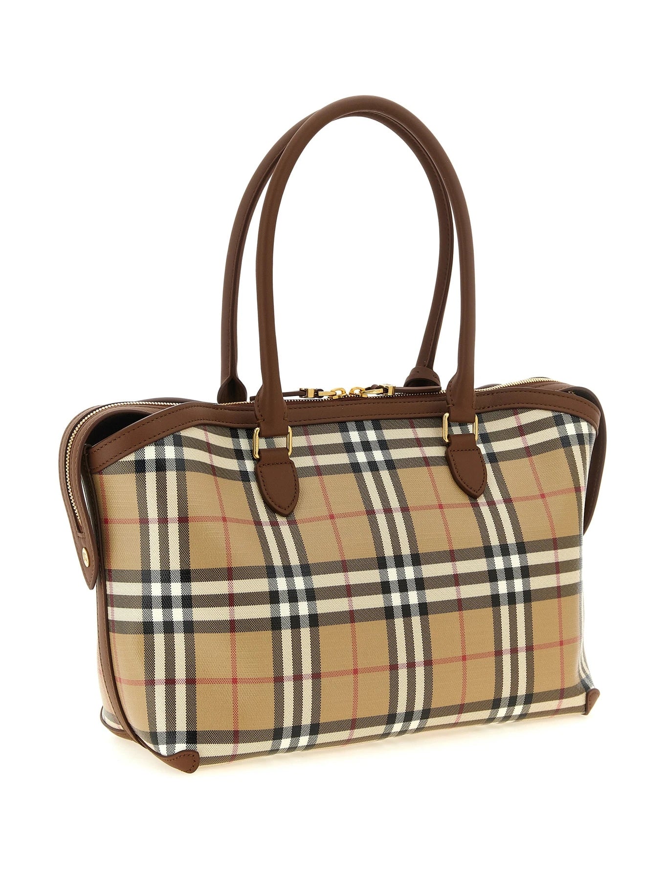 Burberry Satchel Bag in beige, Cotton β view 2