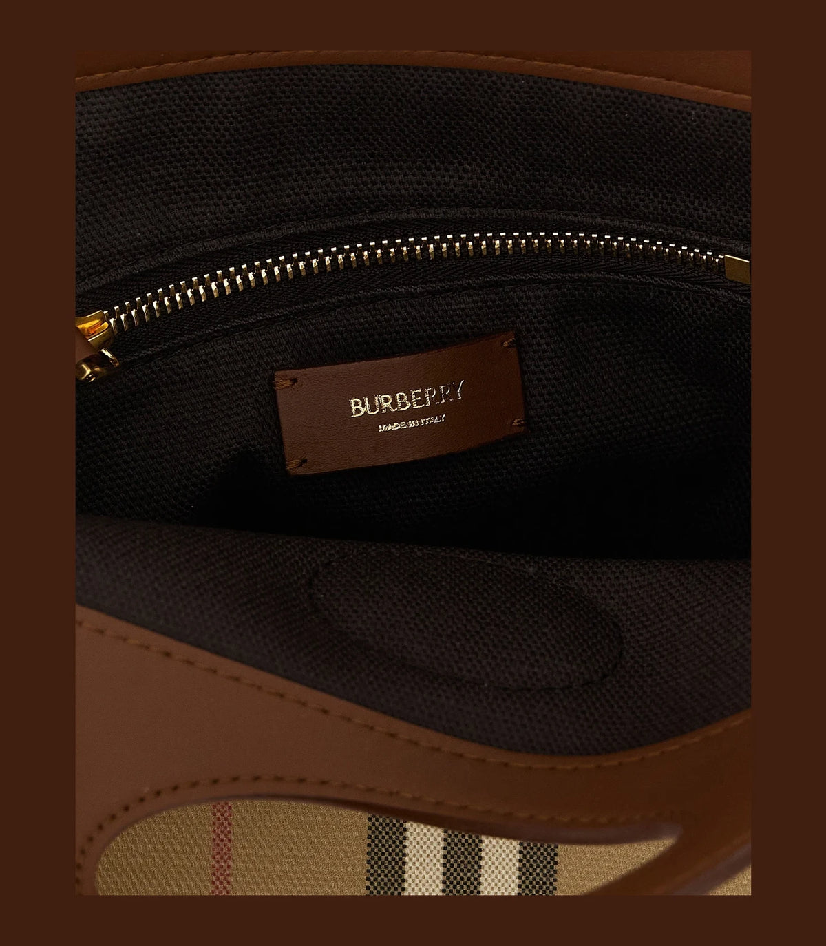 Burberry Tote Bag in beige, Cotton — view 4