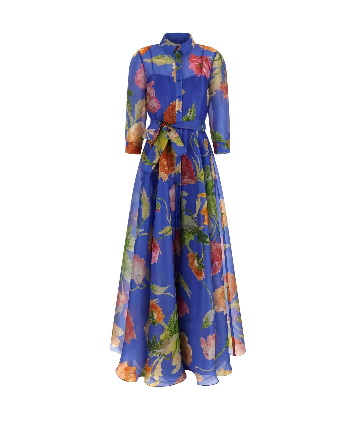Carolina Herrera Dresse in blue, Silk