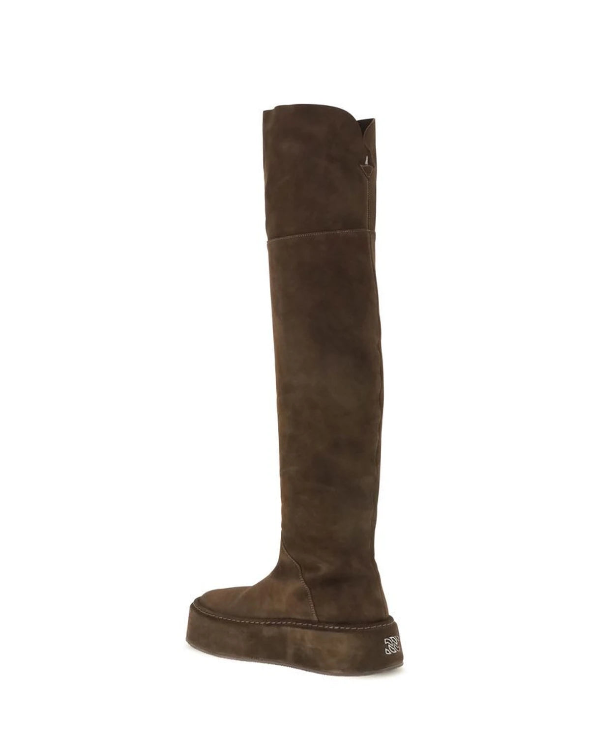 Casadei Knee High Boots in brown, Suede — view 3