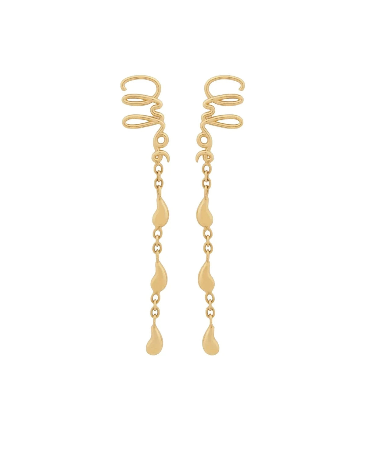 Chloé Earring in gold, Brass