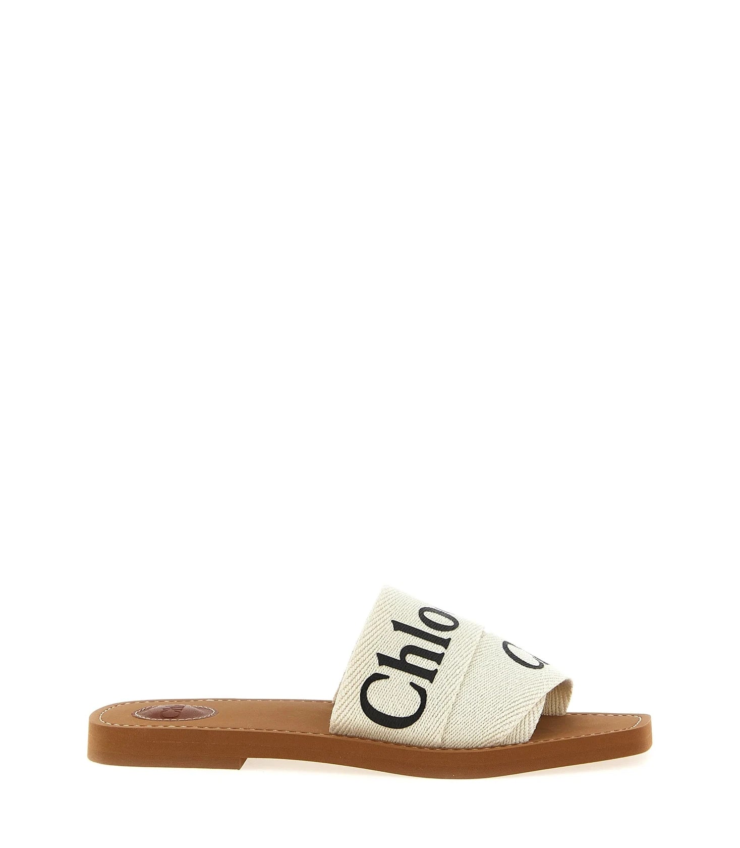 Chloé Sandals in white, Linen