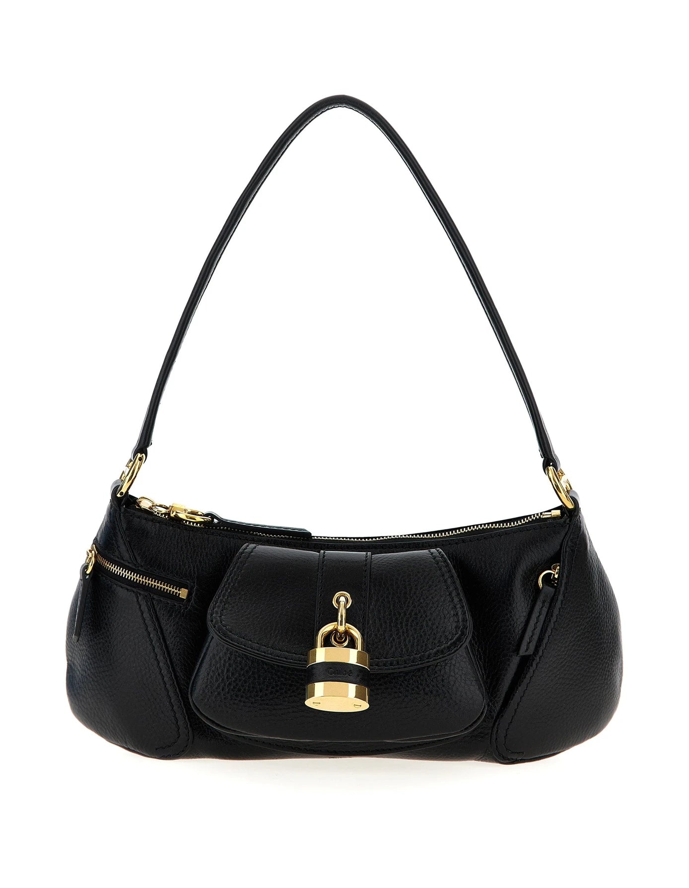 Chloé Shoulder Bag in black, Calfskin Leather