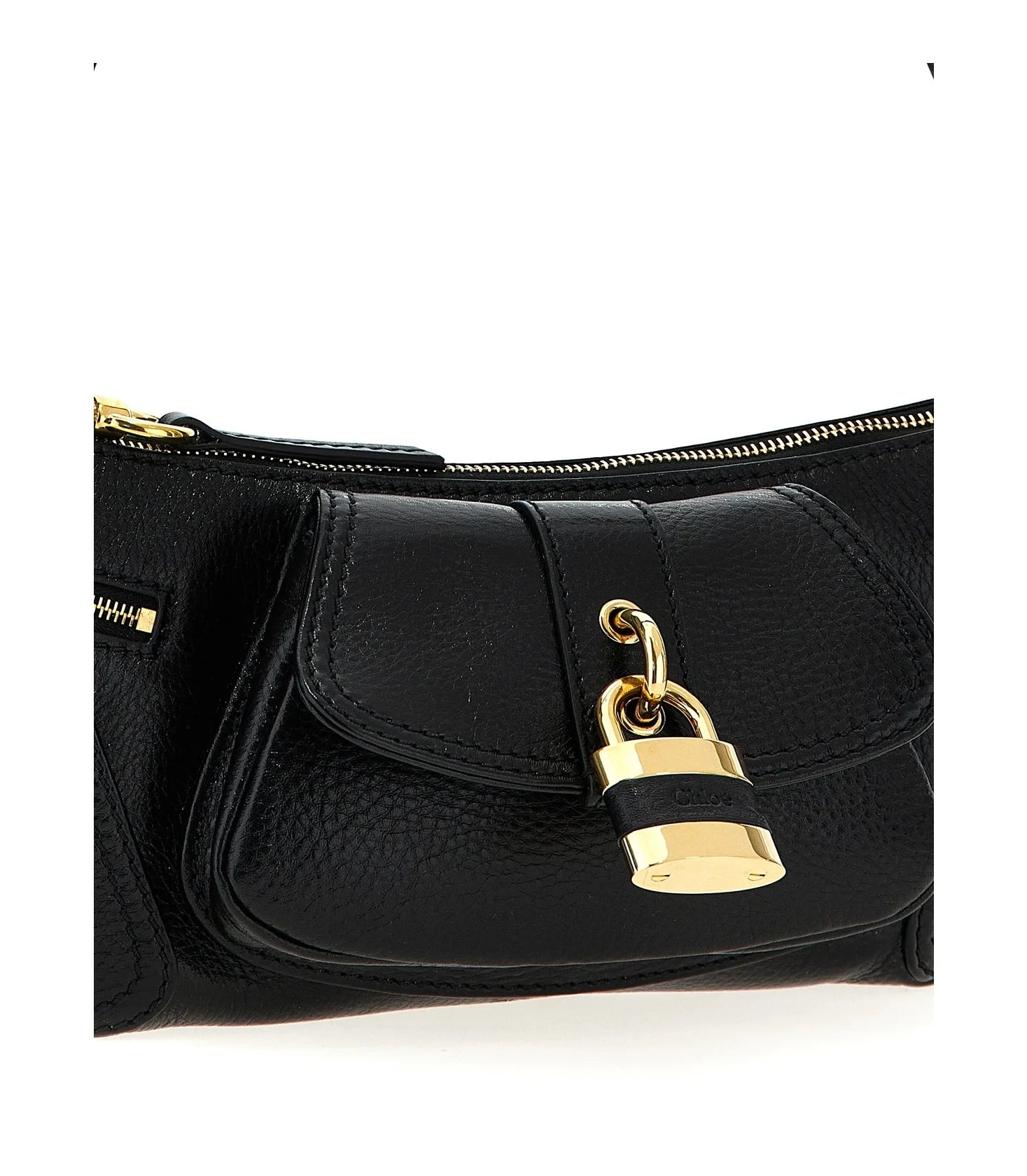 Chloé Shoulder Bag in black, Calfskin Leather — view 3