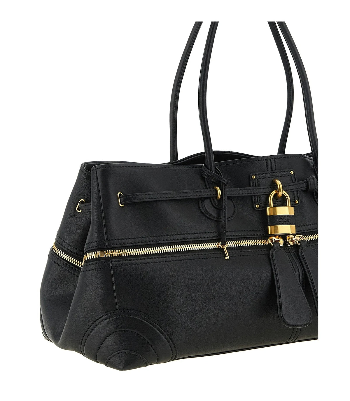 Chloé Shoulder Bag in black, Lamb Leather — view 3