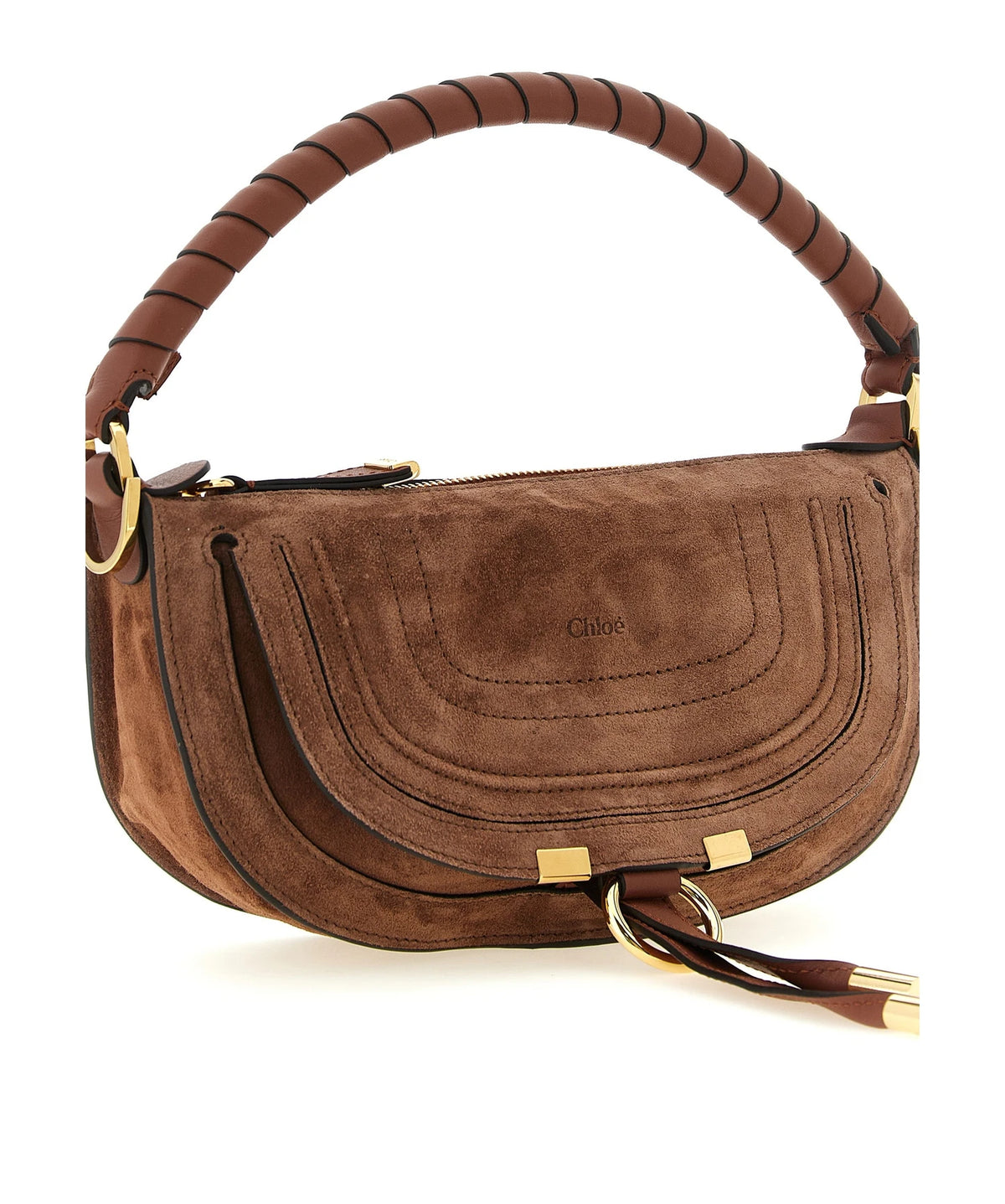 Chloé Shoulder Bag in brown, Calfskin Leather — view 3