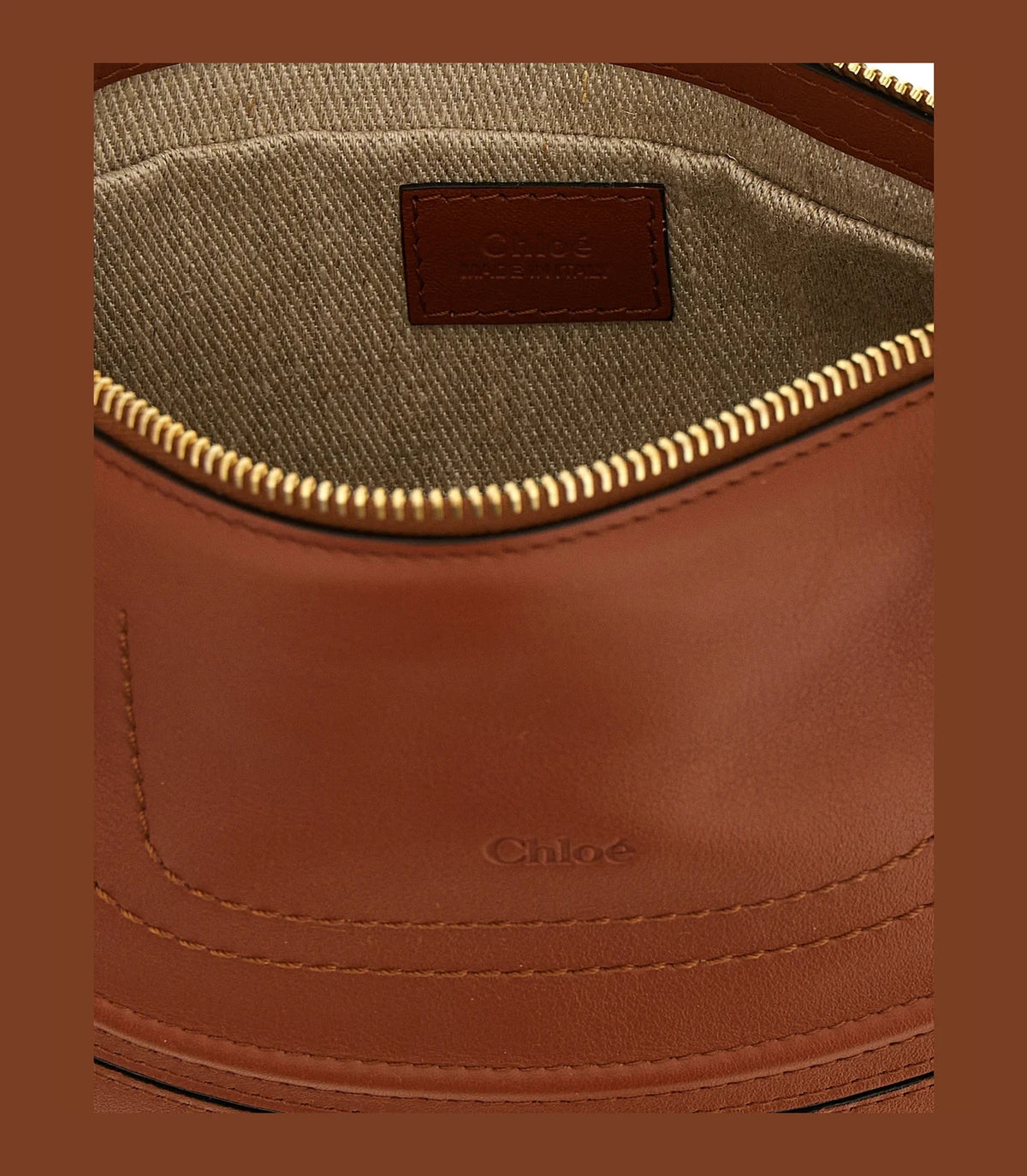 Chloé Shoulder Bag in brown, Calfskin Leather — view 4