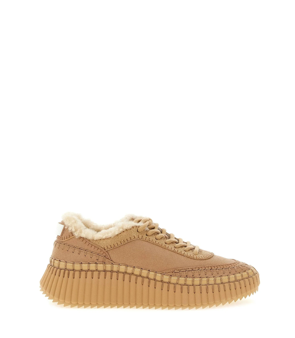 Chloé Sneakers in beige, Sheepskin Leather