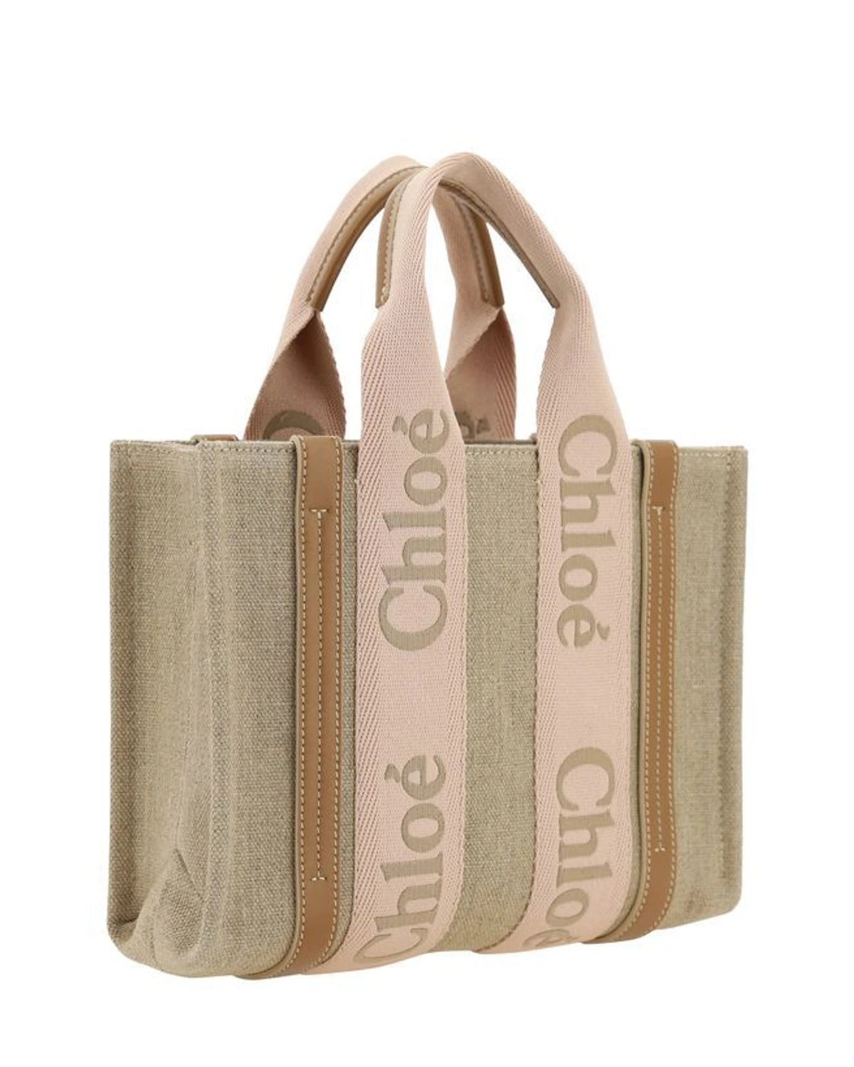 Chloé Tote Bag in beige, Linen — view 2