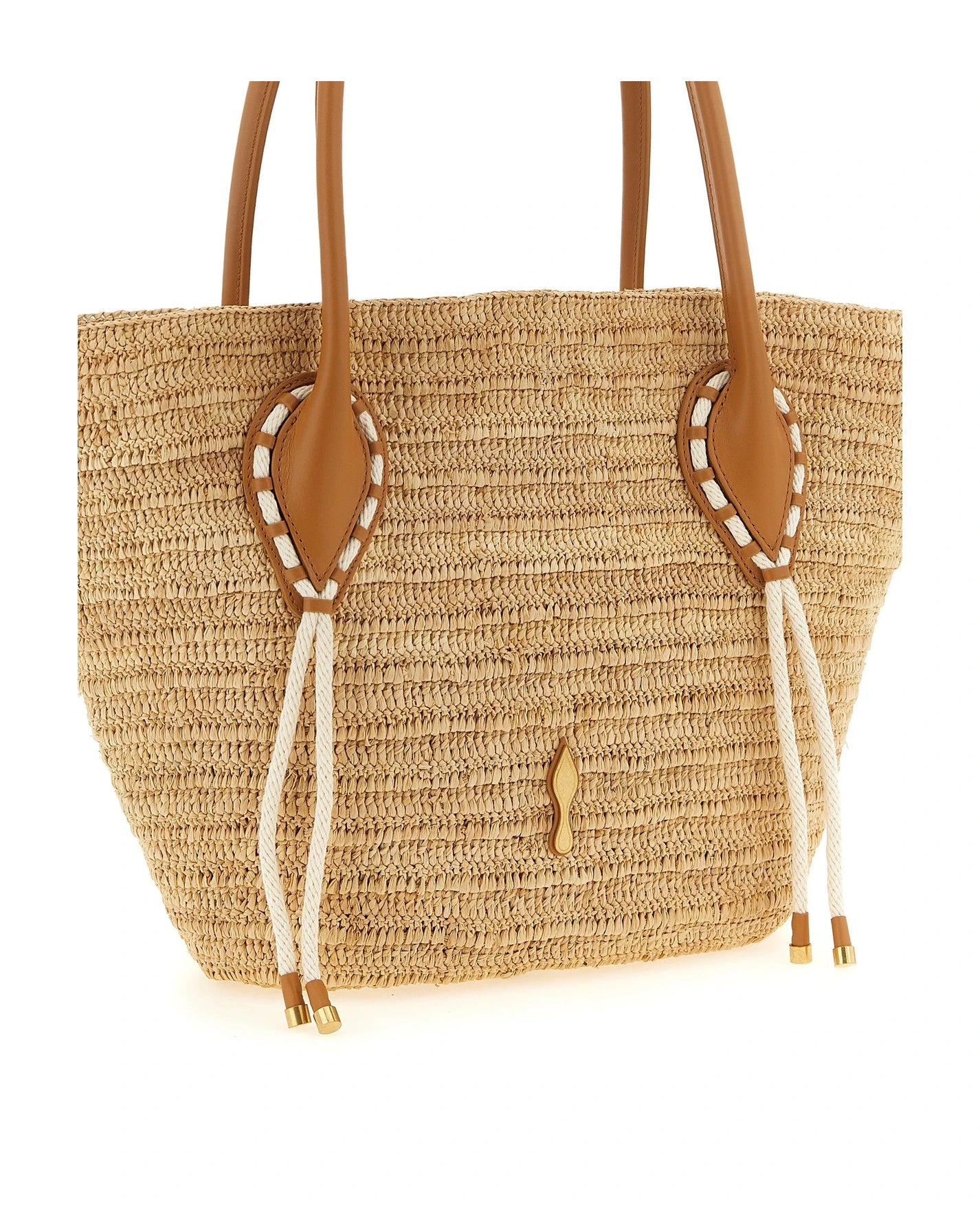 Christian Louboutin Tote Bag in beige, Raffia — view 3