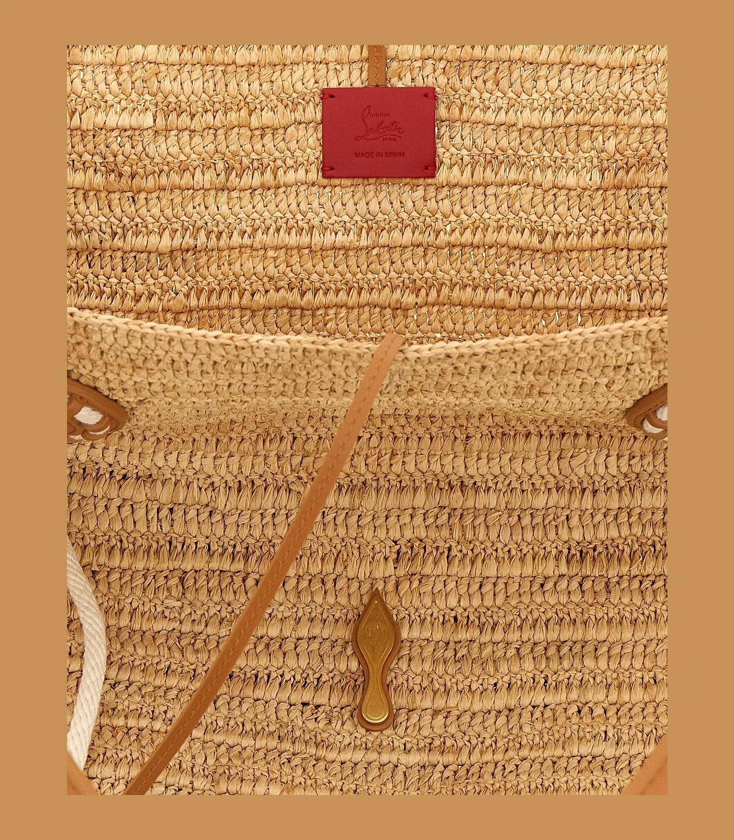 Christian Louboutin Tote Bag in beige, Raffia — view 4