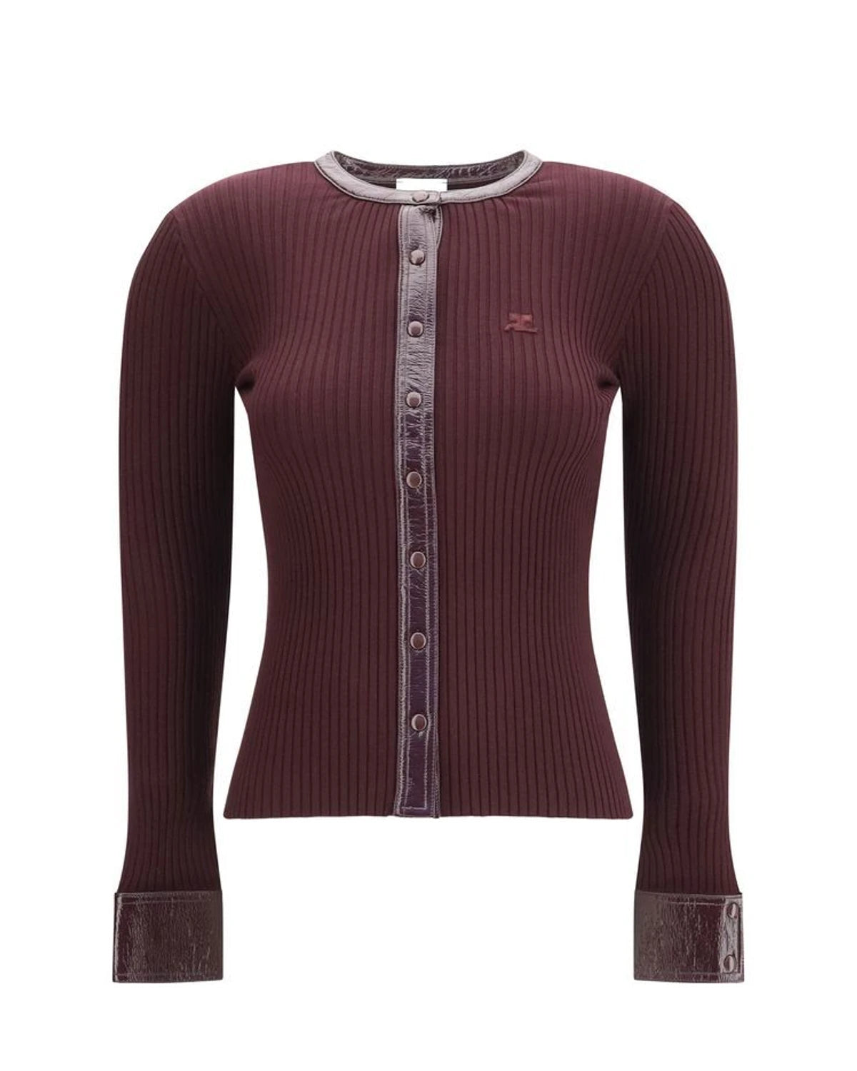 Courrèges Cardigan in red, Viscose