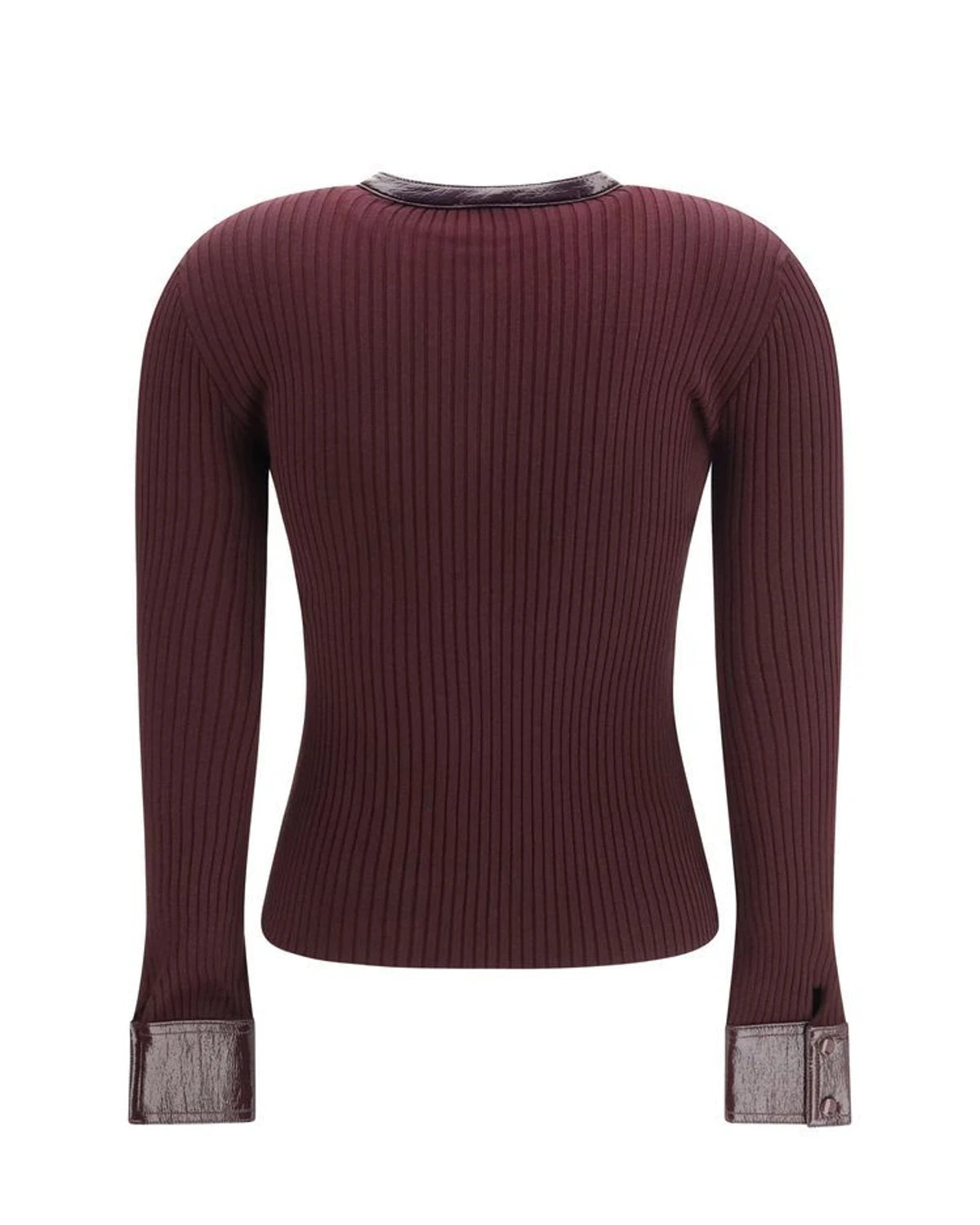 Courrèges Cardigan in red, Viscose — view 2