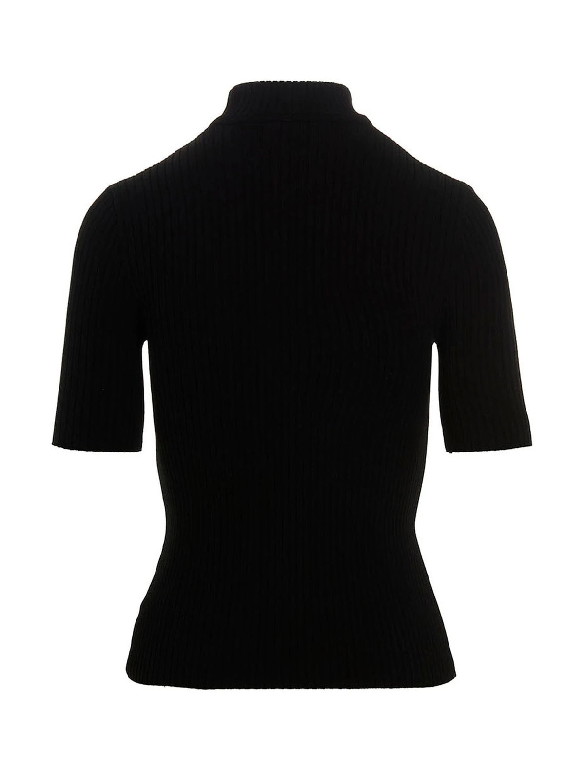 Courrèges Sweater in black, Viscose — view 2