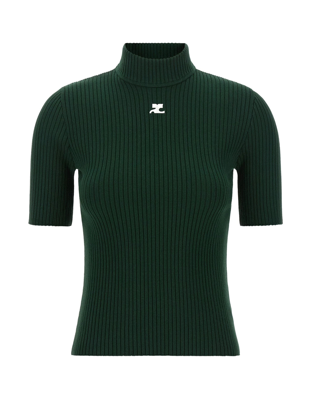 Courrèges Sweater in green, Viscose