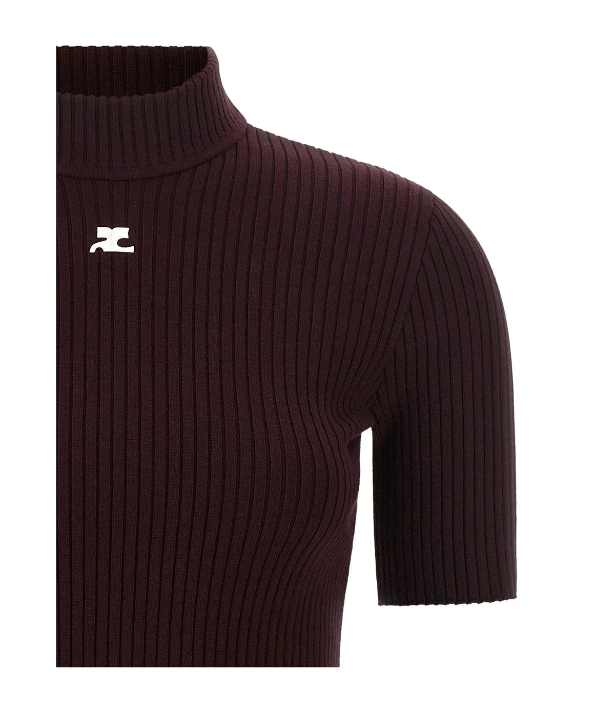 Courrèges Sweater in red, Viscose — view 3