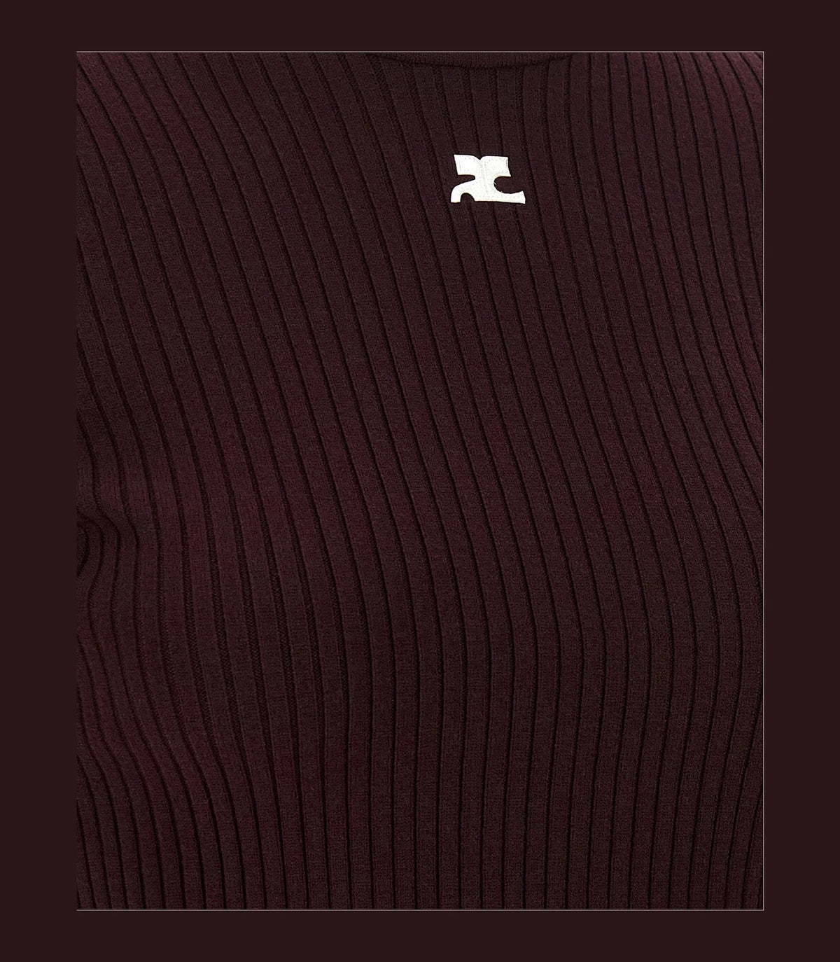 Courrèges Sweater in red, Viscose — view 4