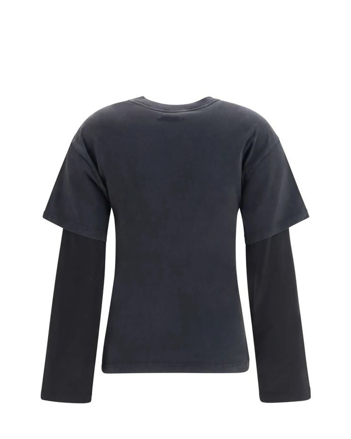 Courrèges T-Shirt in black, Cotton — view 2