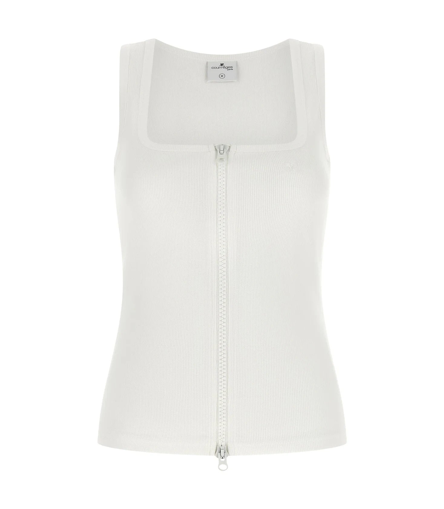 Courrèges T-Shirt in white, Cotton