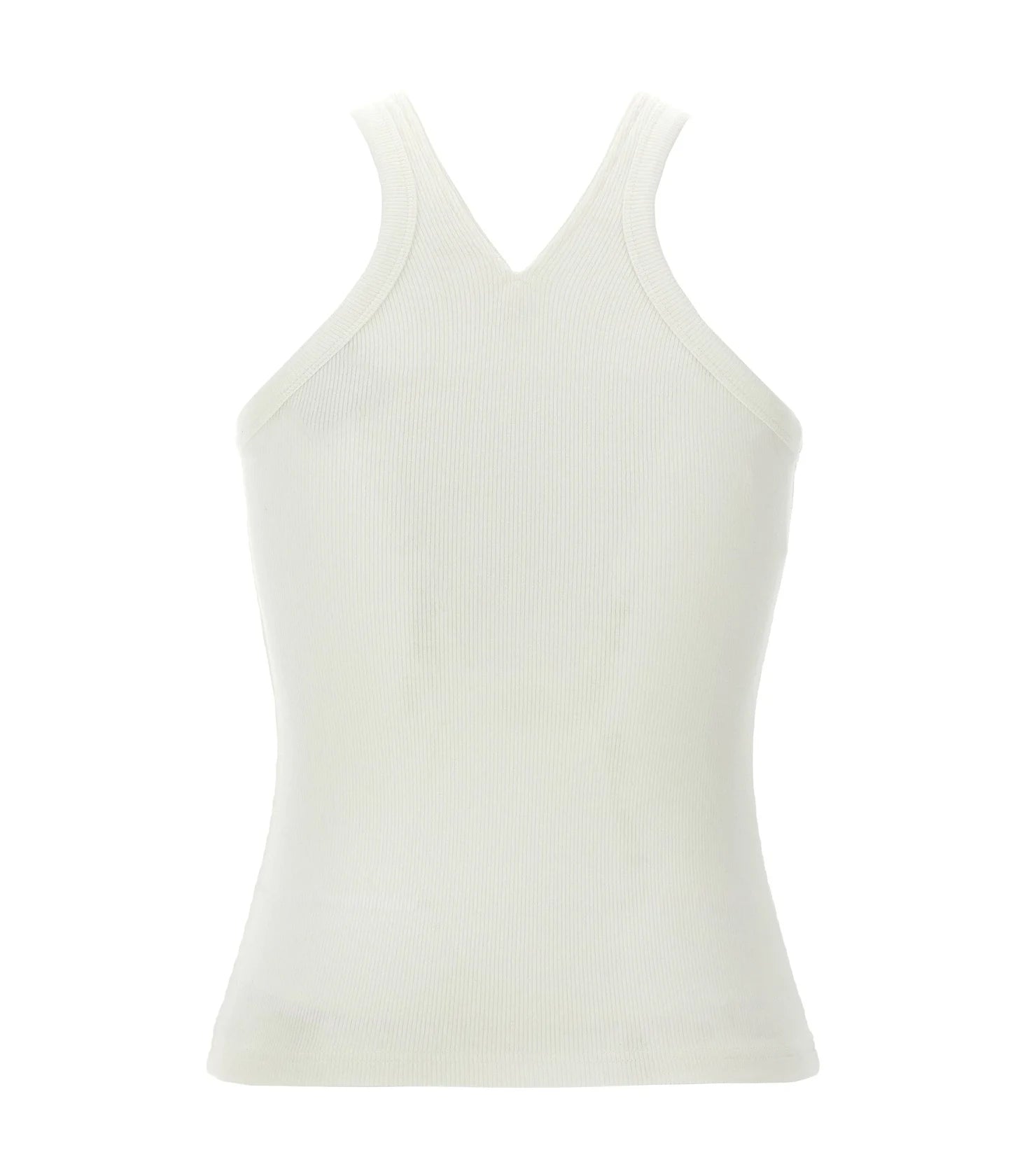 Courrèges Tank Top in white, Cotton — view 2