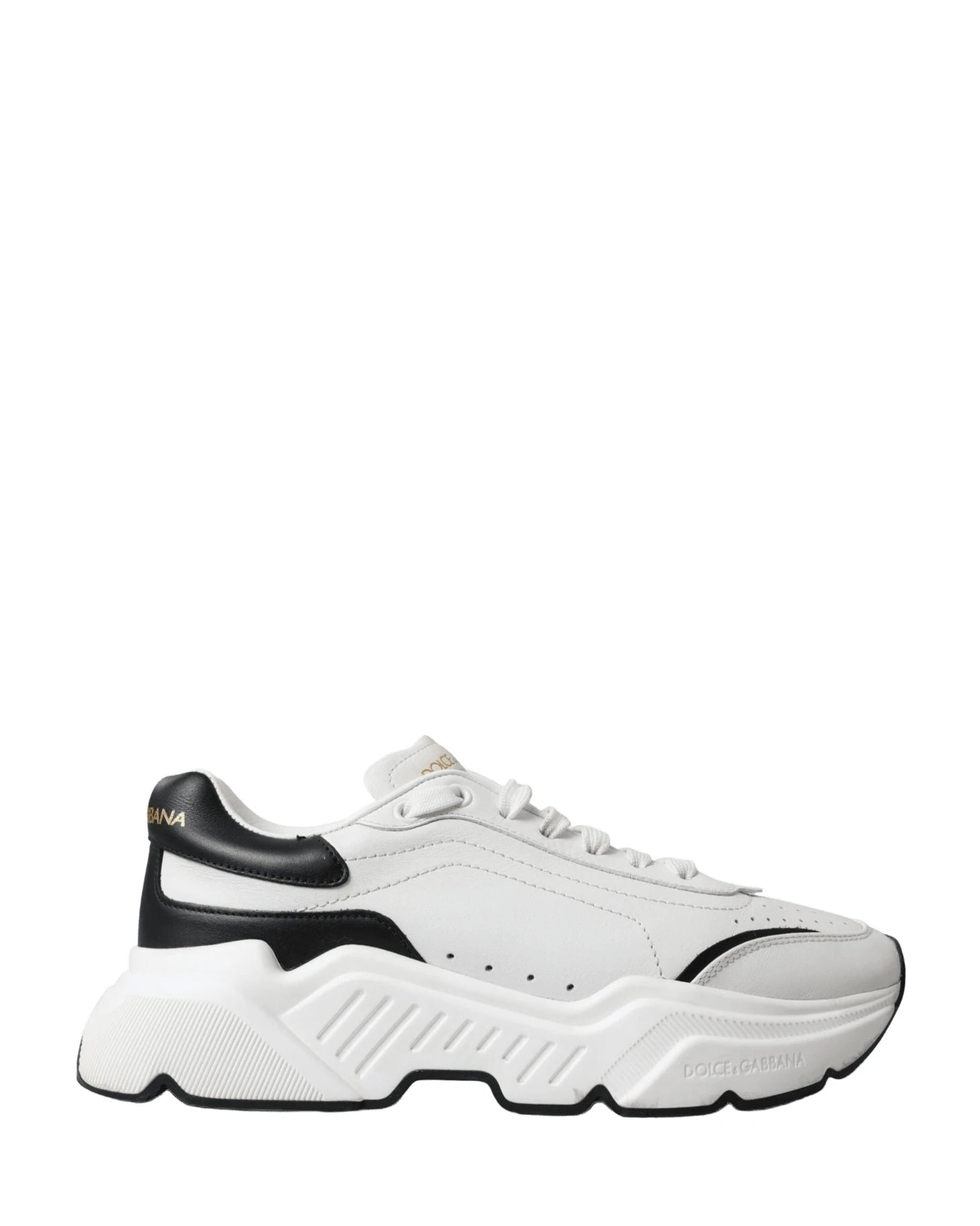 Dolce & Gabbana Black White Chic Daymaster Leather Sneakers Sneakers