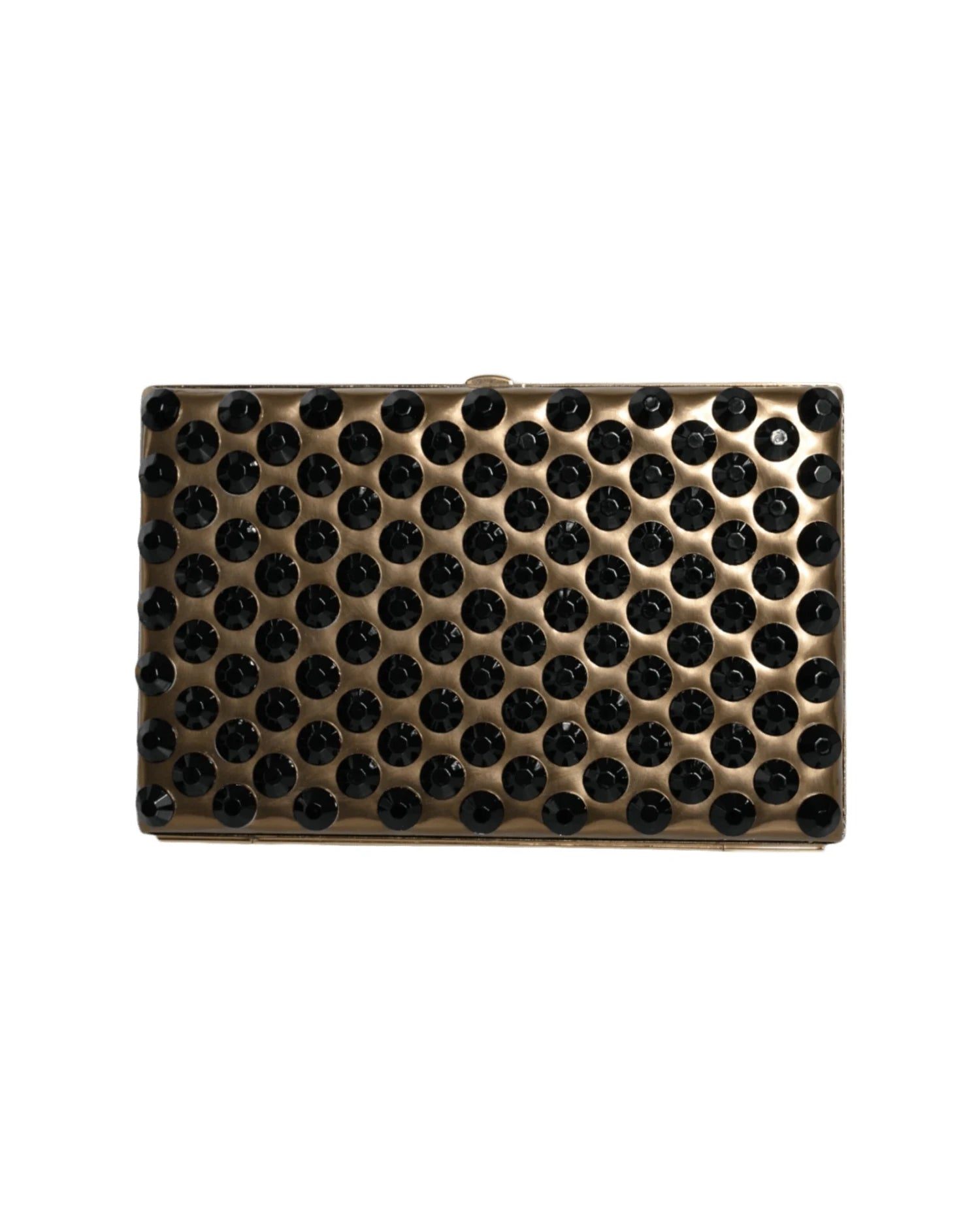 Dolce & Gabbana Gold Crystal Bifold Clutch Evening Party Women Purse Bag Clutch Bags