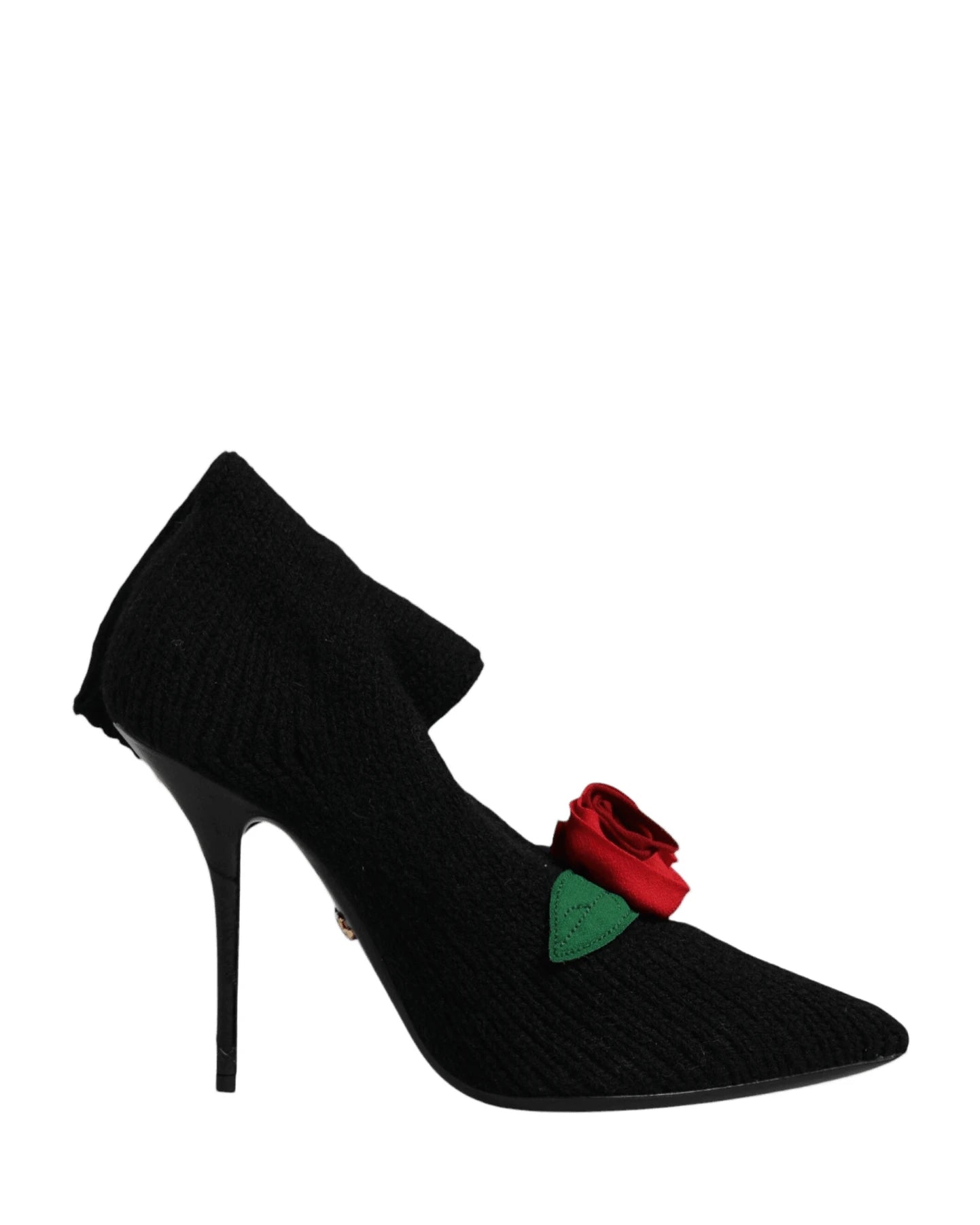 Dolce & Gabbana Black Stiletto Heels Mid Calf Boots Shoes Boots