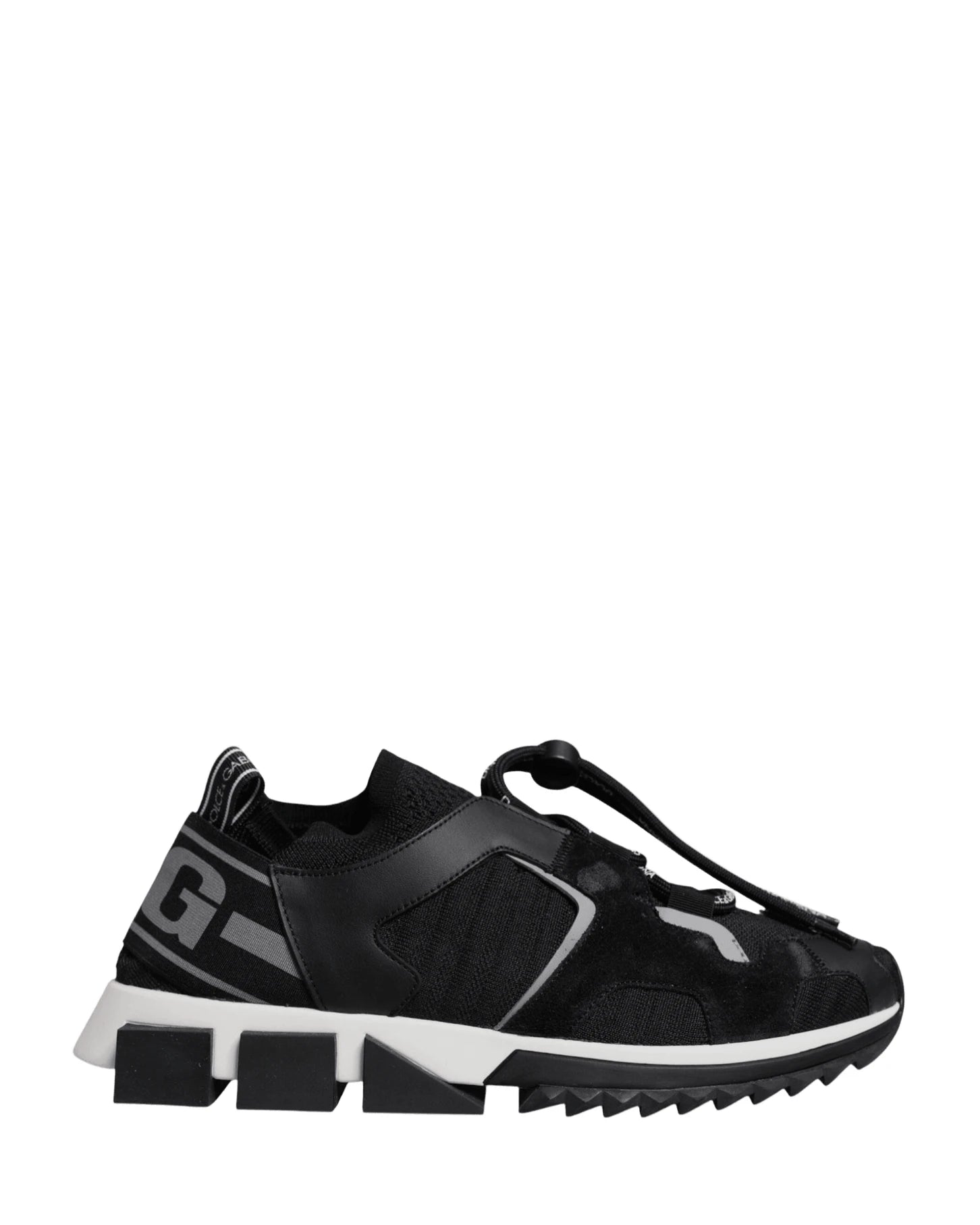Dolce & Gabbana Black Mesh Sorrento Trekking Sneakers Shoes Glam Steals